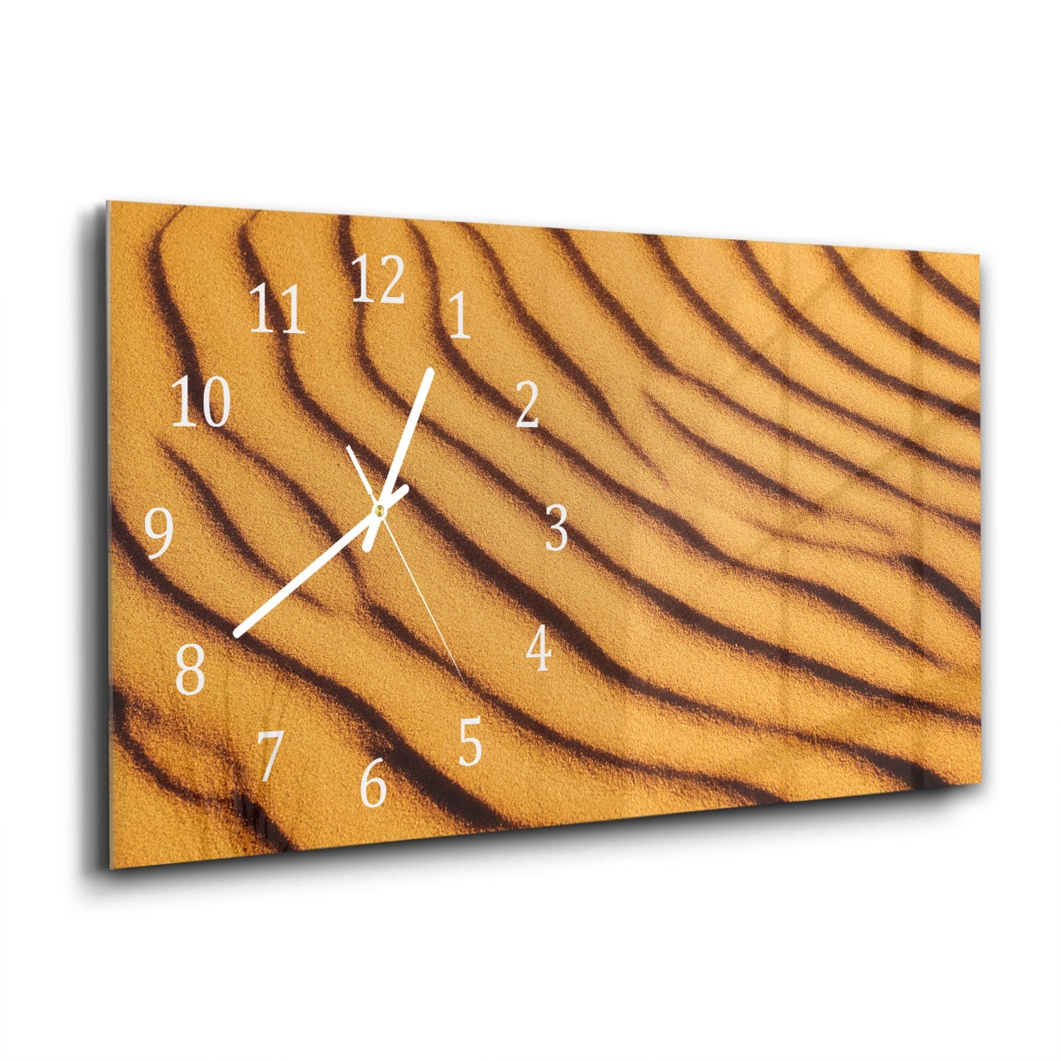 Wanduhr 60x30 - Geschichteter Sand