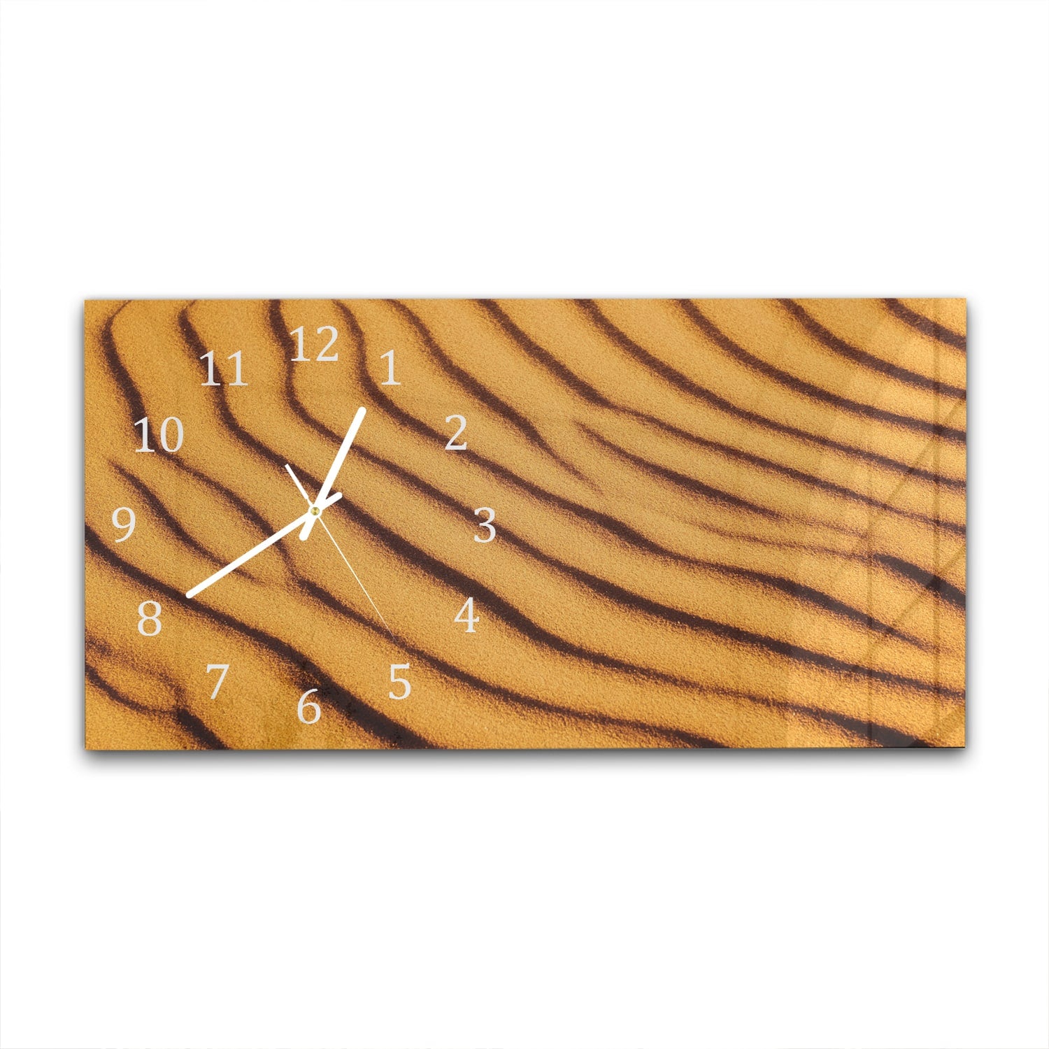 Wanduhr 60x30 - Geschichteter Sand