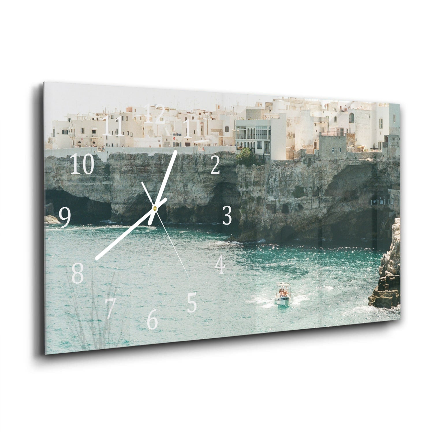Wanduhr 60x30 - Puglia in Italien