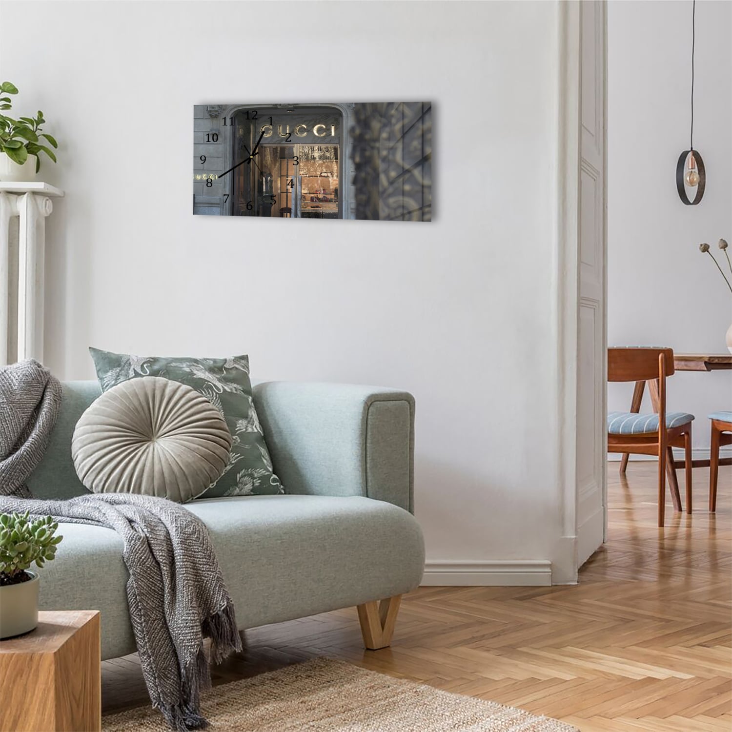 Wanduhr 60x30 - Gucci-Geschäft