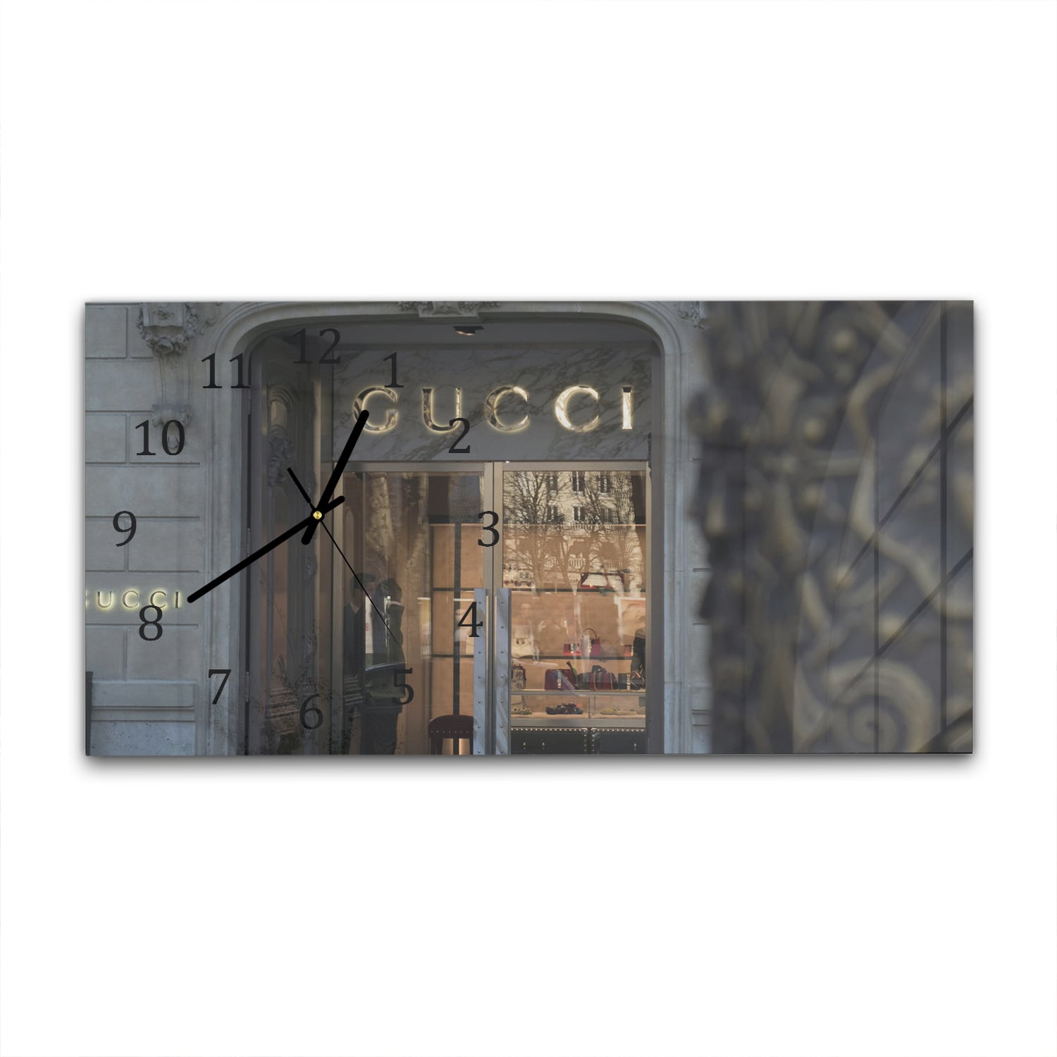 Wanduhr 60x30 - Gucci-Geschäft