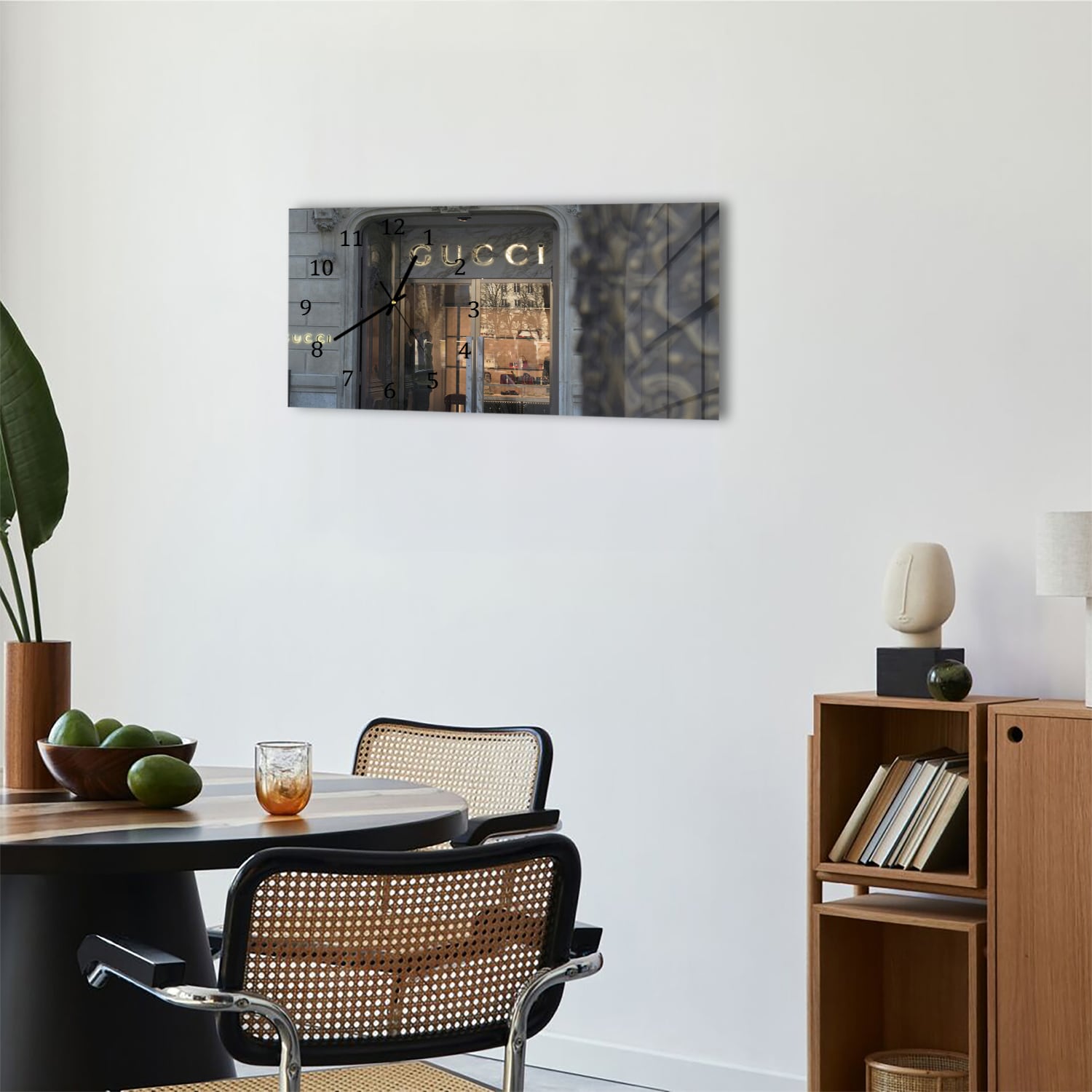 Wanduhr 60x30 - Gucci-Geschäft