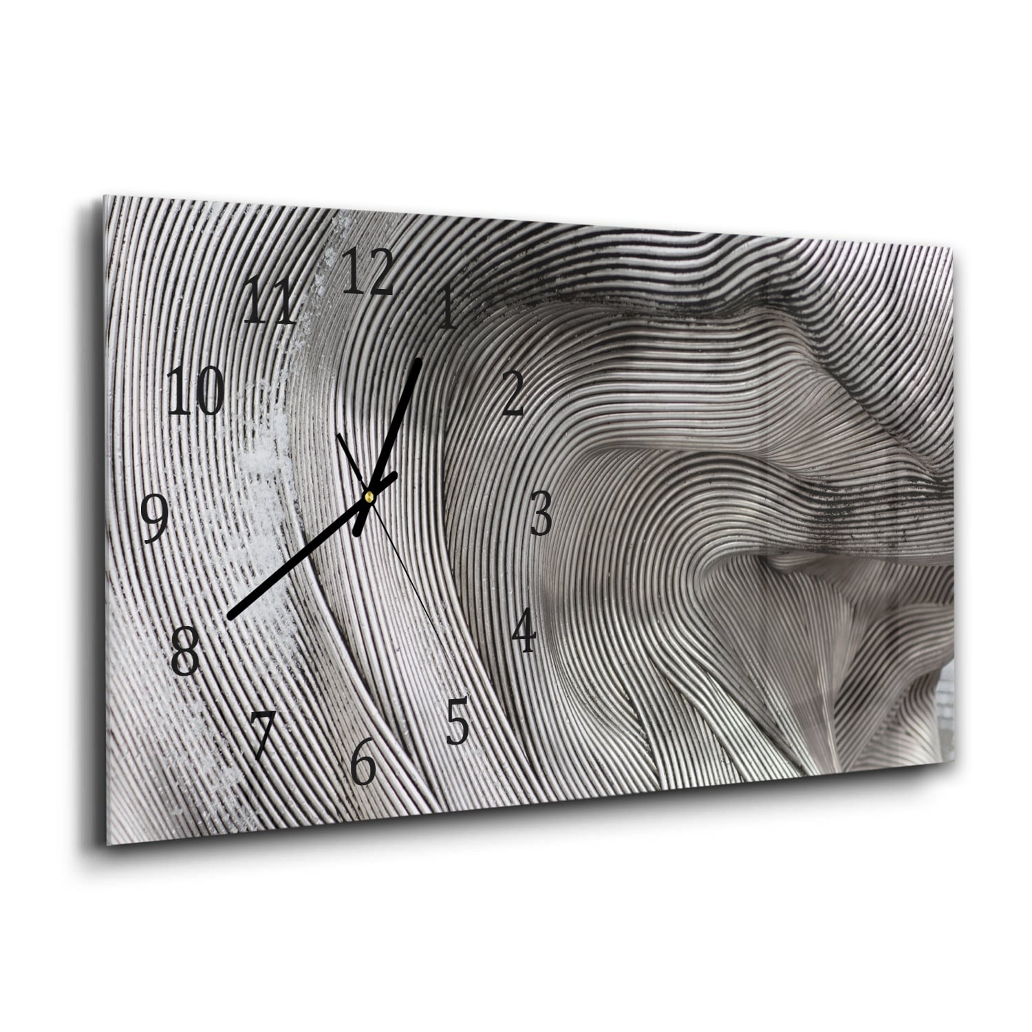 Wanduhr 60x30 - Gebogenes Eisen