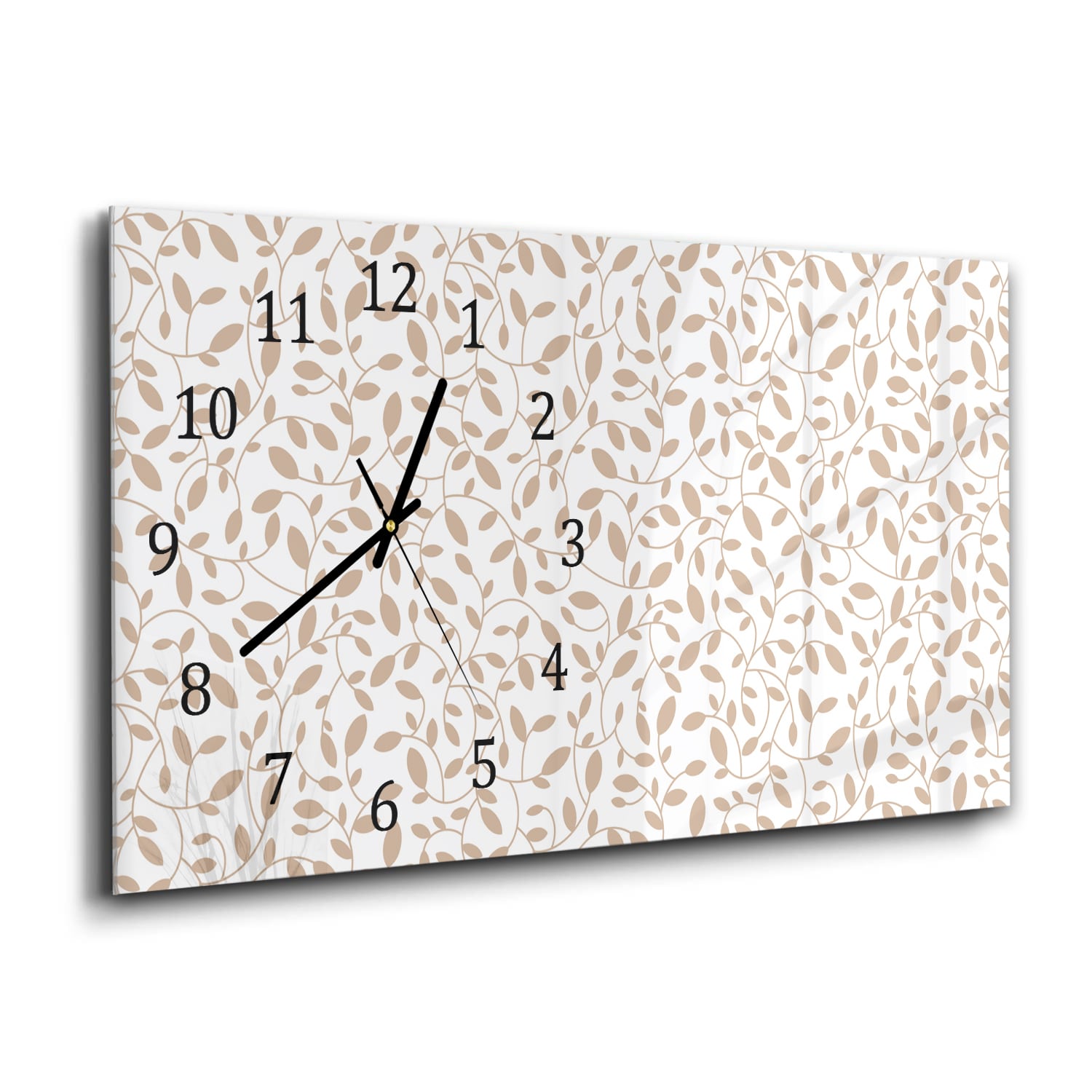 Wanduhr 60x30 - Nahtloses Blumenmuster