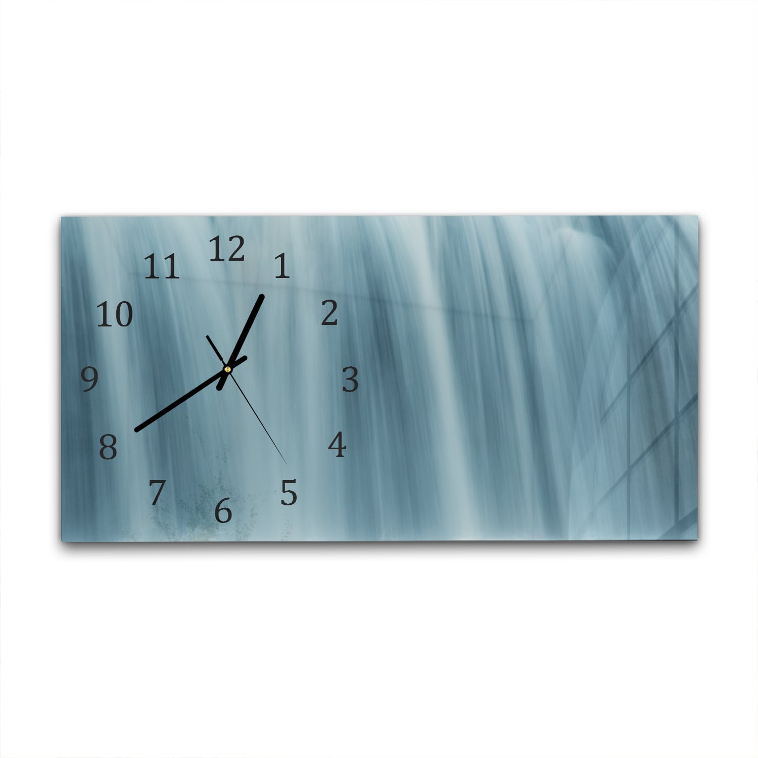 Wanduhr 60x30 - Wasserfall