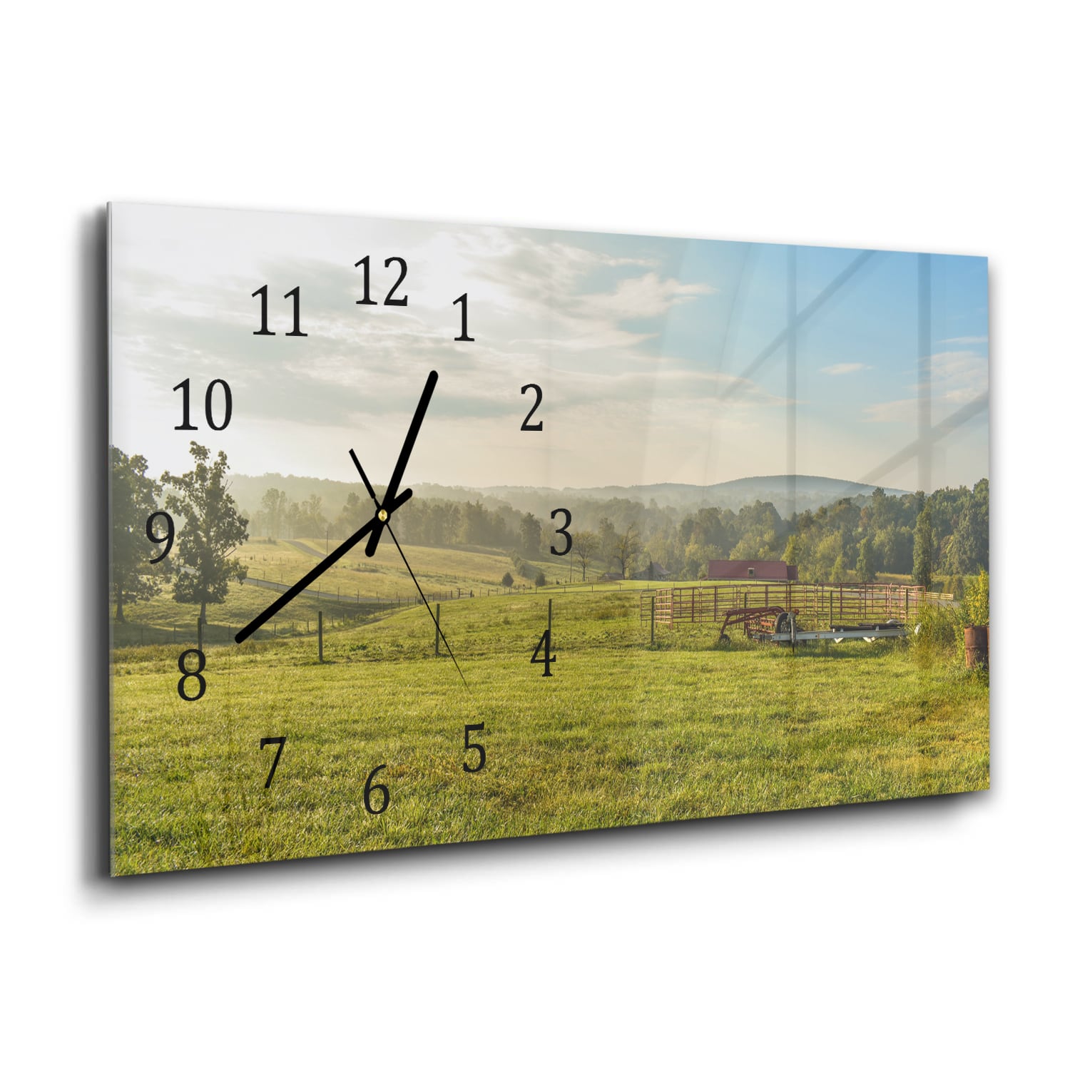 Wanduhr 60x30 - Feld bei Smith Mountain