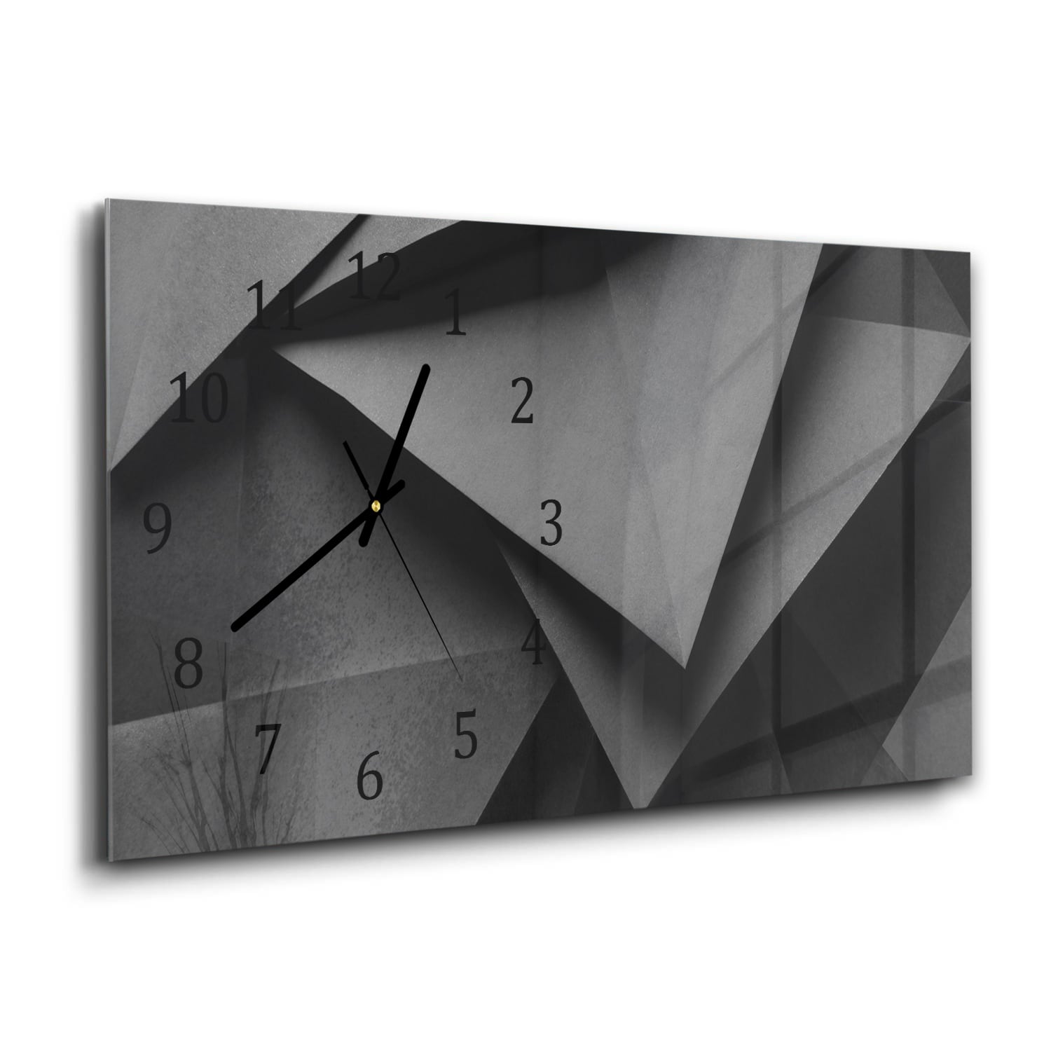 Wanduhr 60x30 - Geometrische Formen