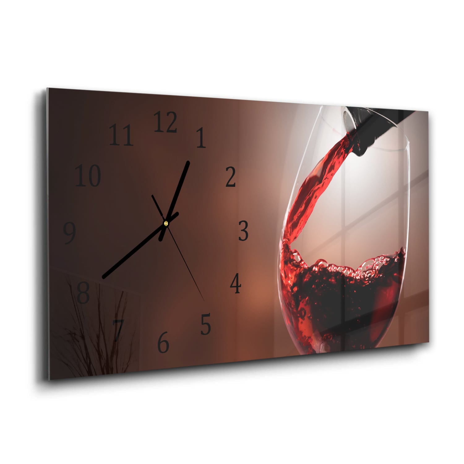Wanduhr 60x30 - Weinausschank