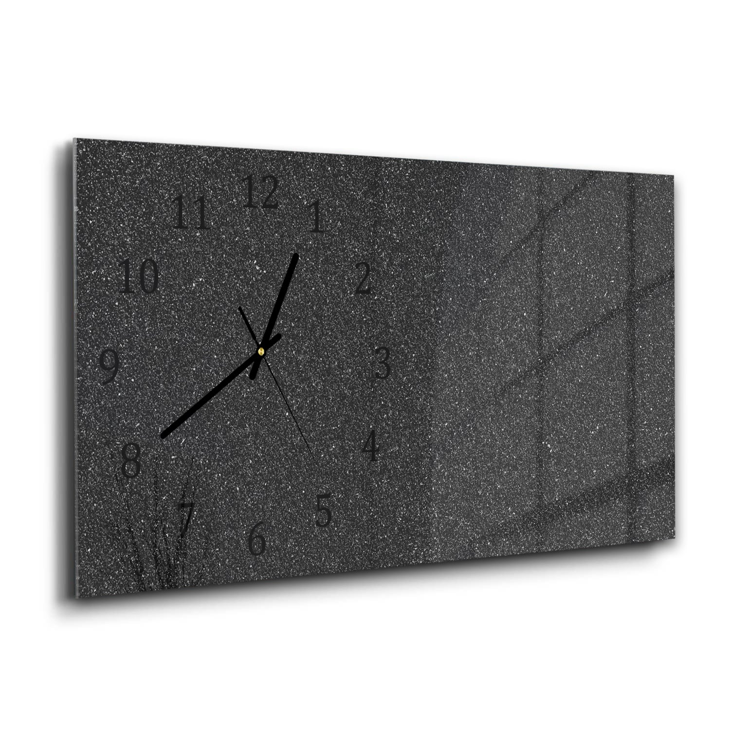 Wanduhr 60x30 - Asphalt-Textur