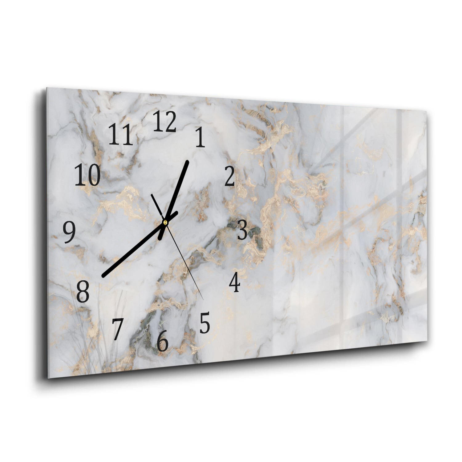 Wanduhr 60x30 - Luxuriöser Marmor