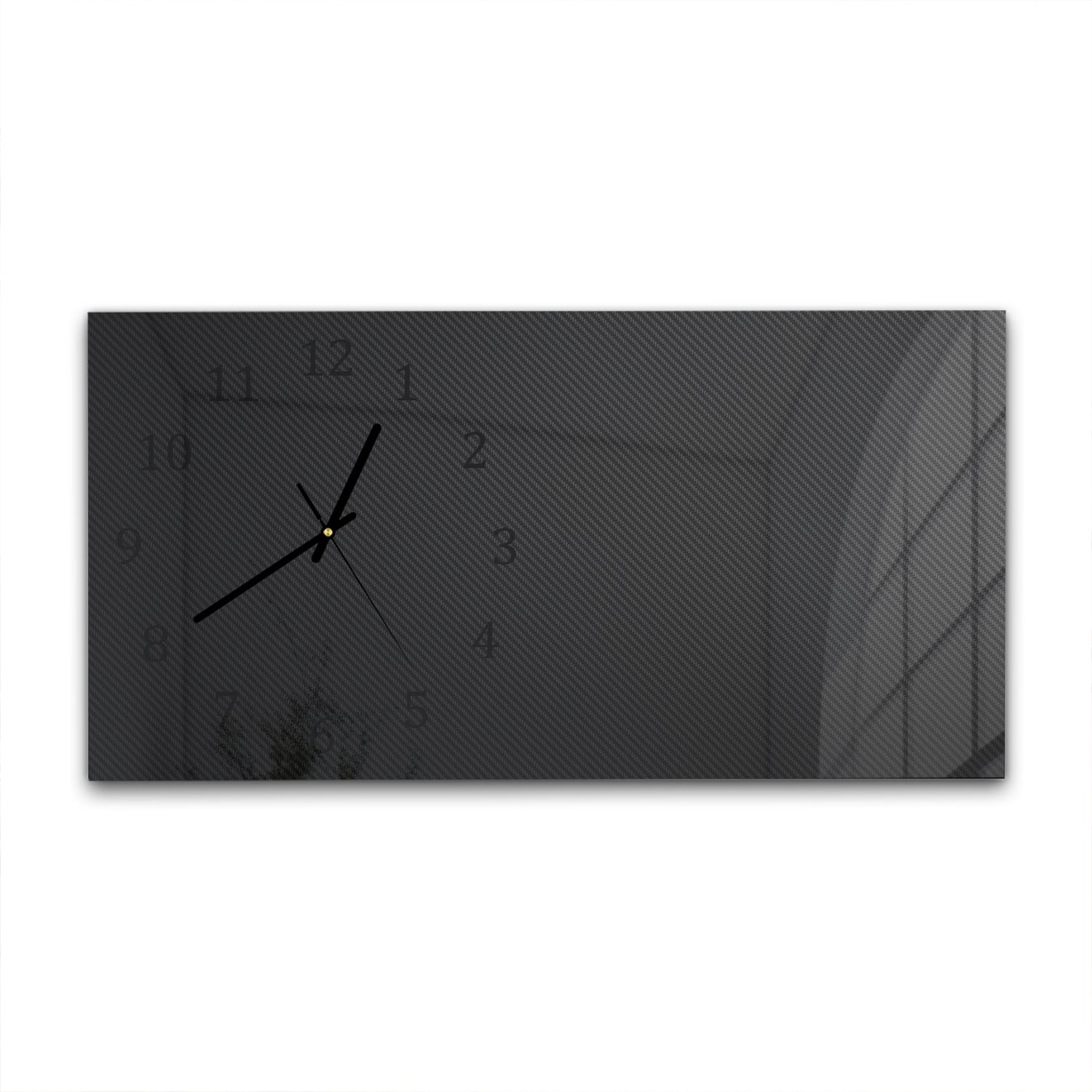 Wanduhr 60x30 - Kohlefaser