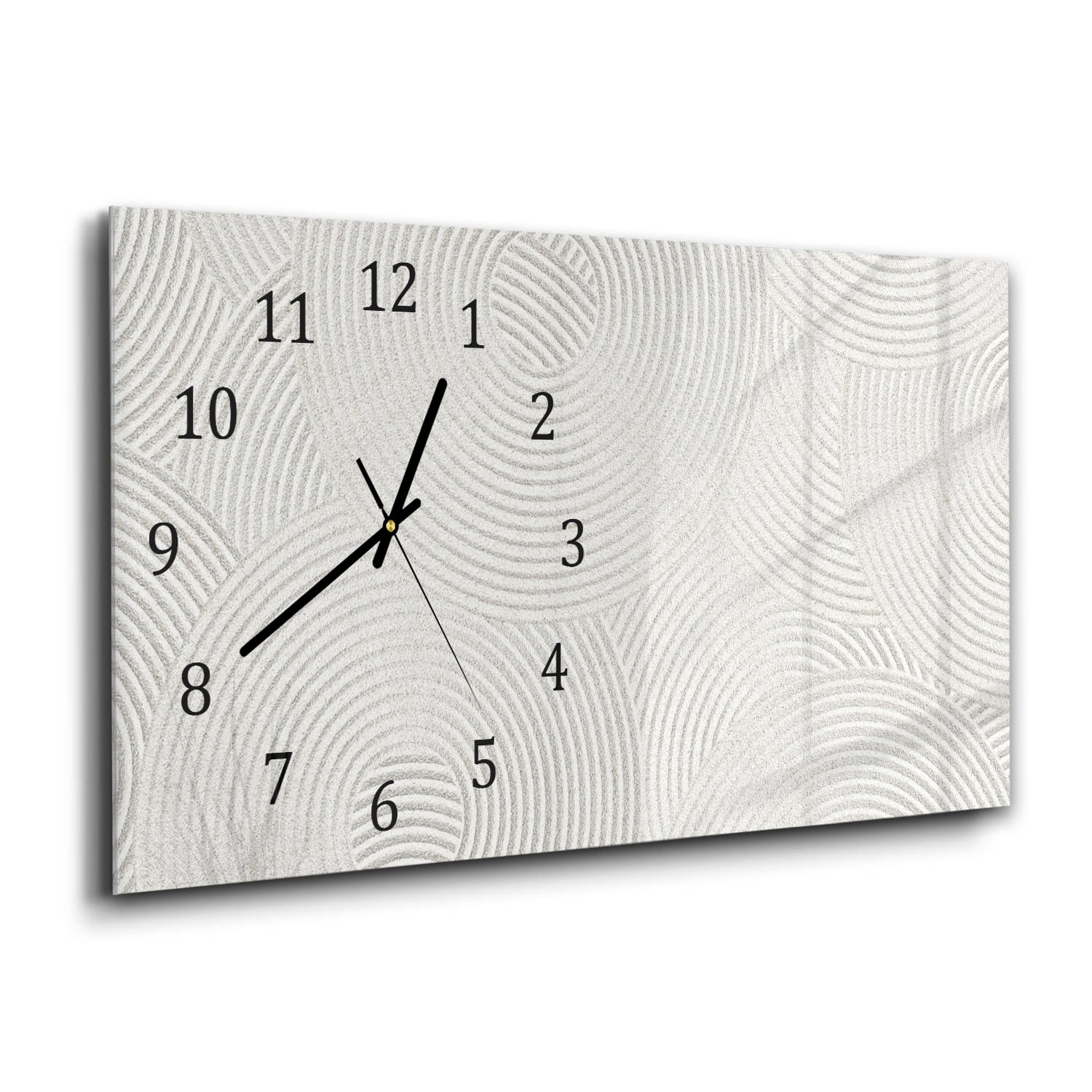 Wanduhr 60x30 - Zen-Muster