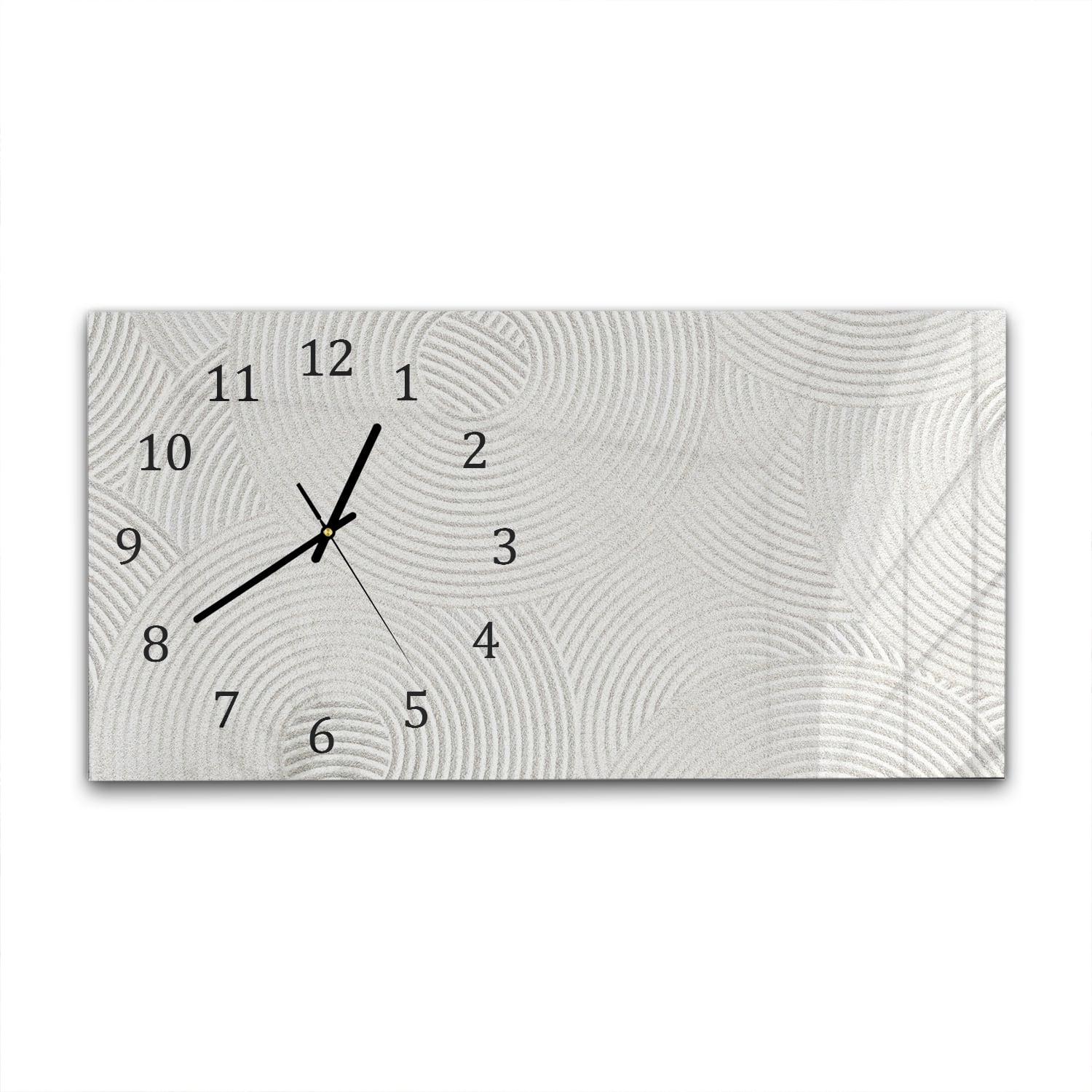 Wanduhr 60x30 - Zen-Muster