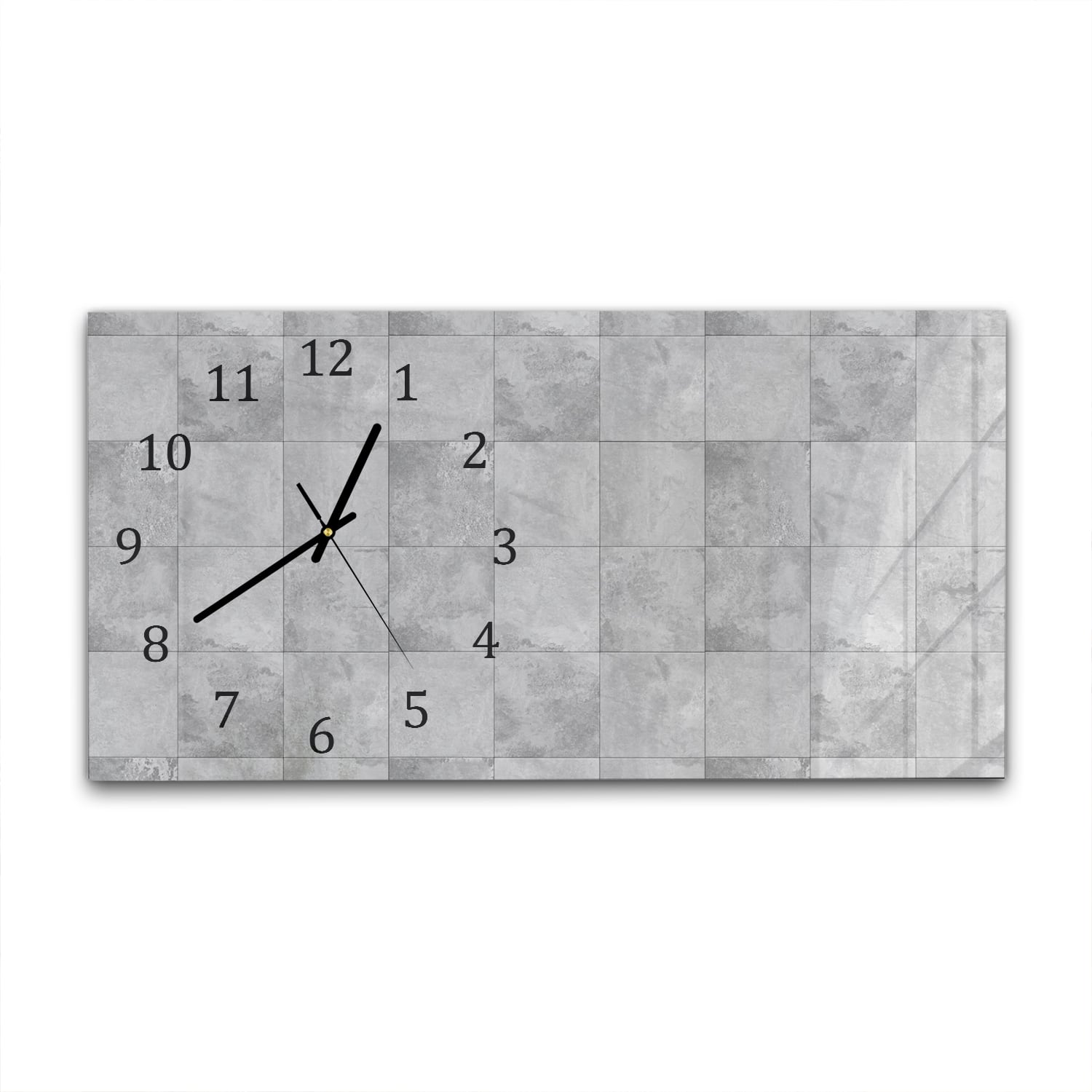 Wanduhr 60x30 - Steinfliesen