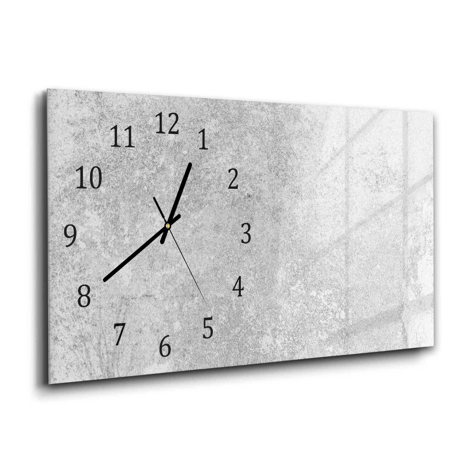Wanduhr 60x30 - Grauer Kalkstein