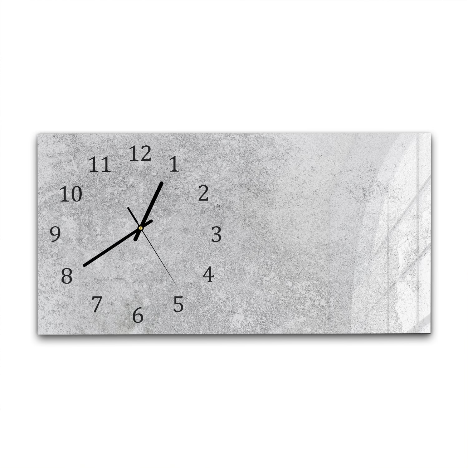 Wanduhr 60x30 - Grauer Kalkstein