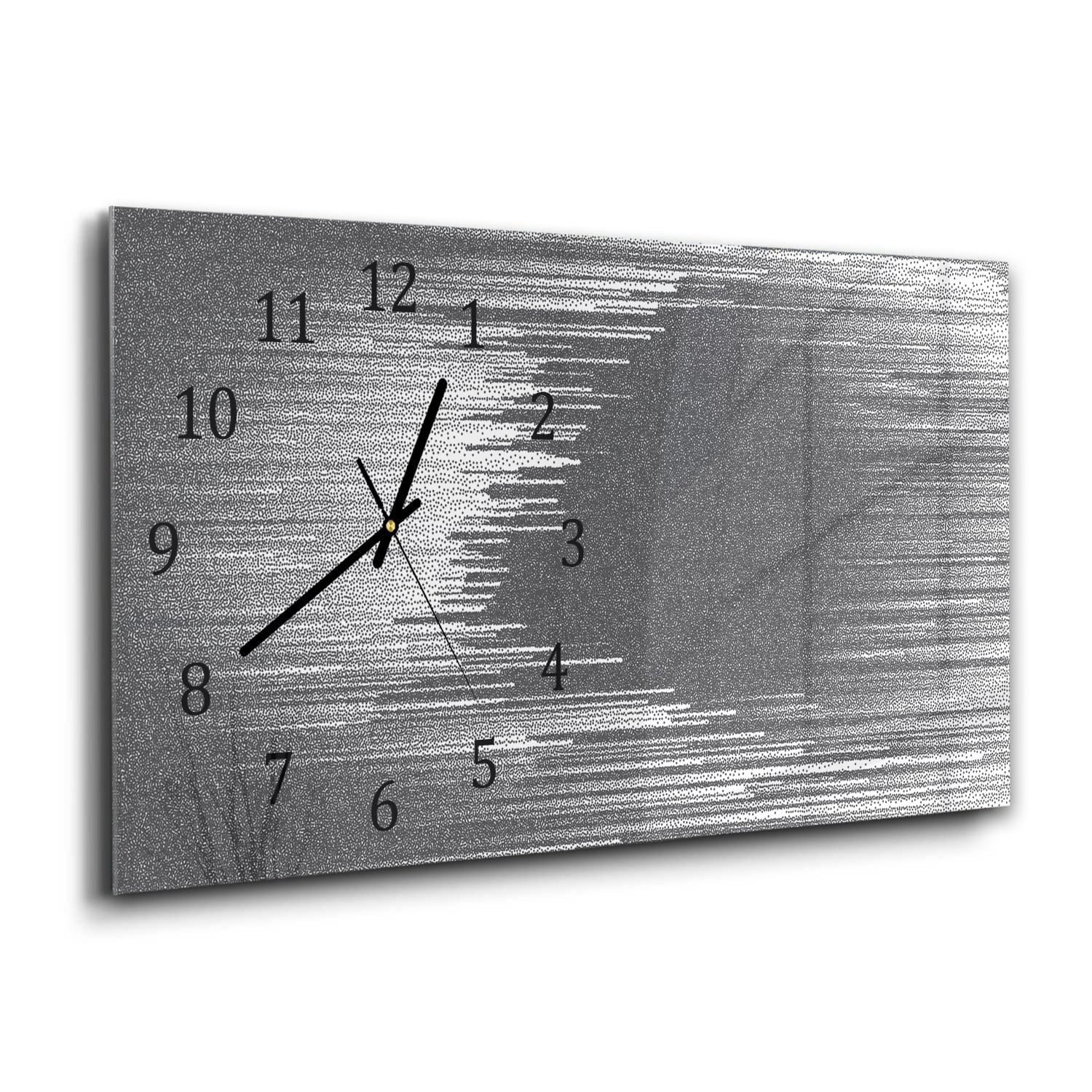 Wanduhr 60x30 - Gepunktete Fließlinien