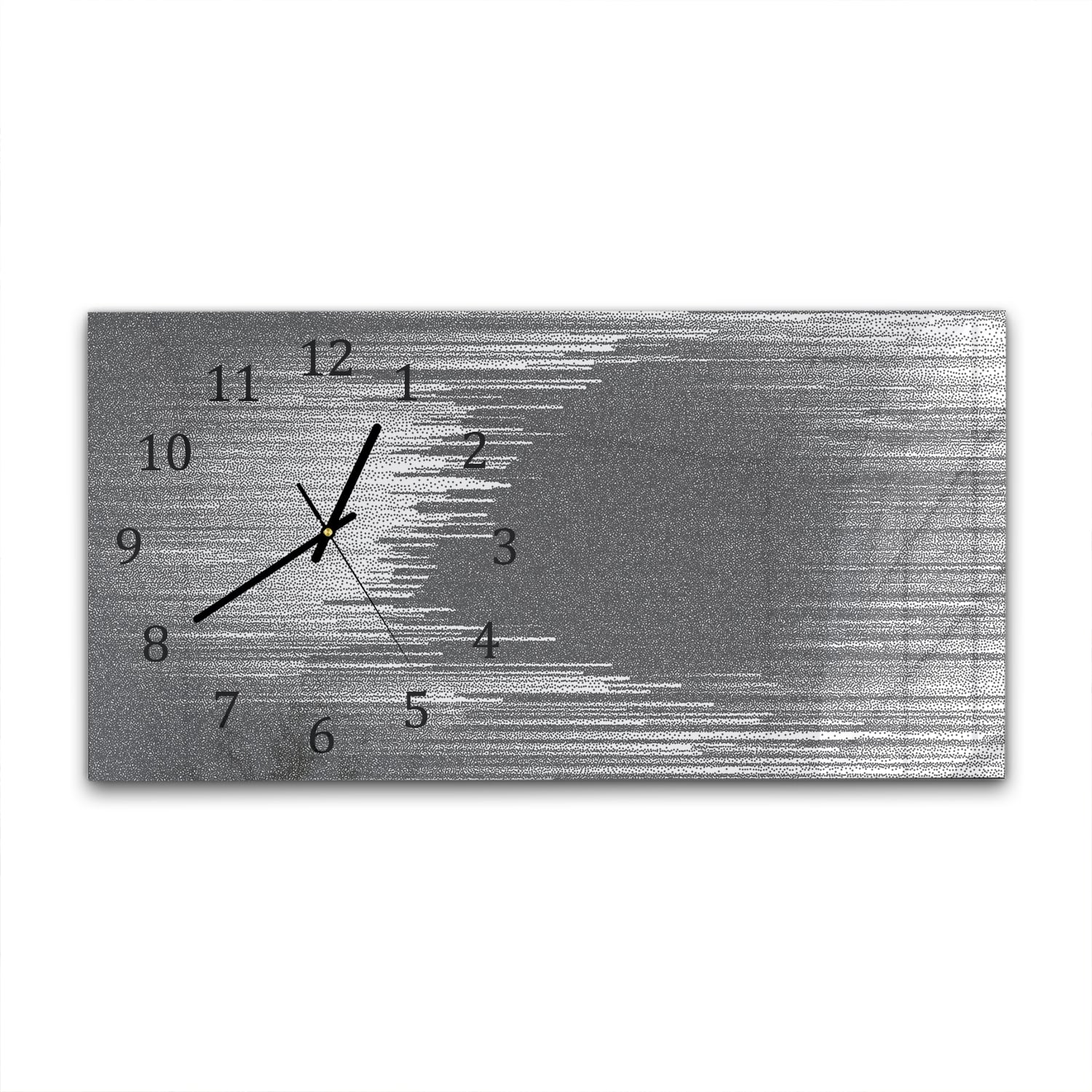 Wanduhr 60x30 - Gepunktete Fließlinien