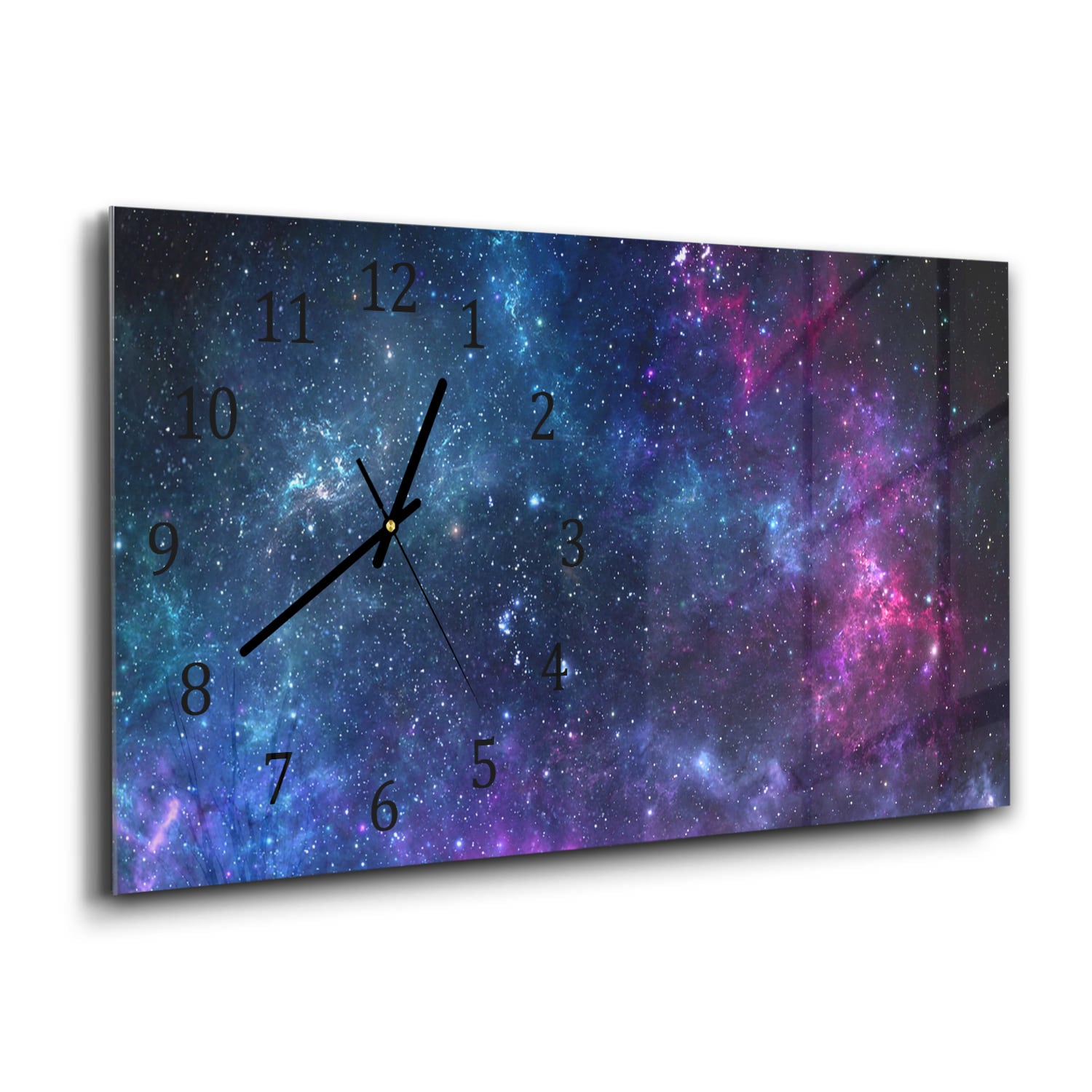 Wanduhr 60x30 - Tiefen des Weltraums