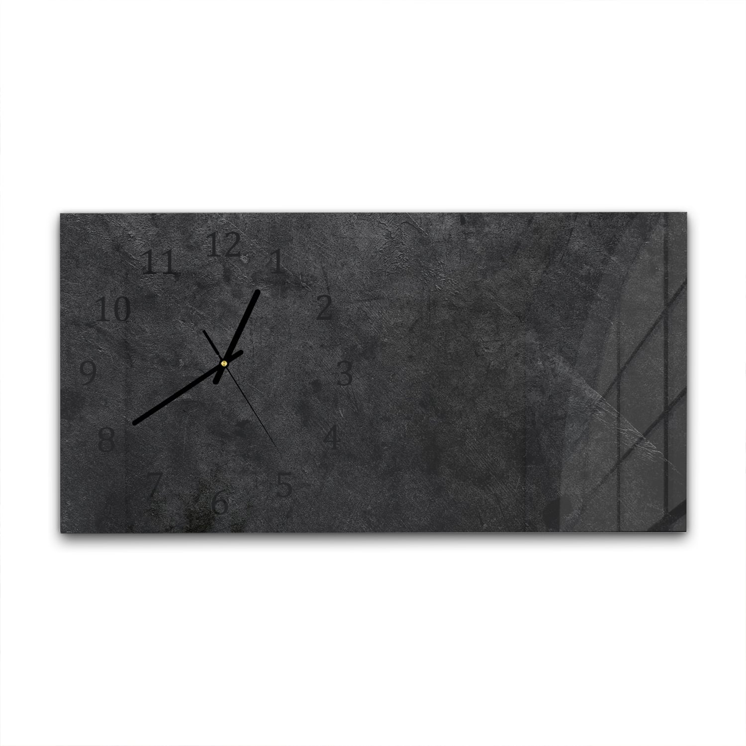 Wanduhr 60x30 - Dunkle Wand