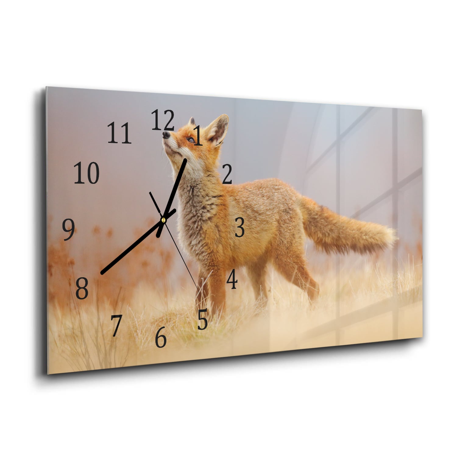 Wanduhr 60x30 - Rotfuchs