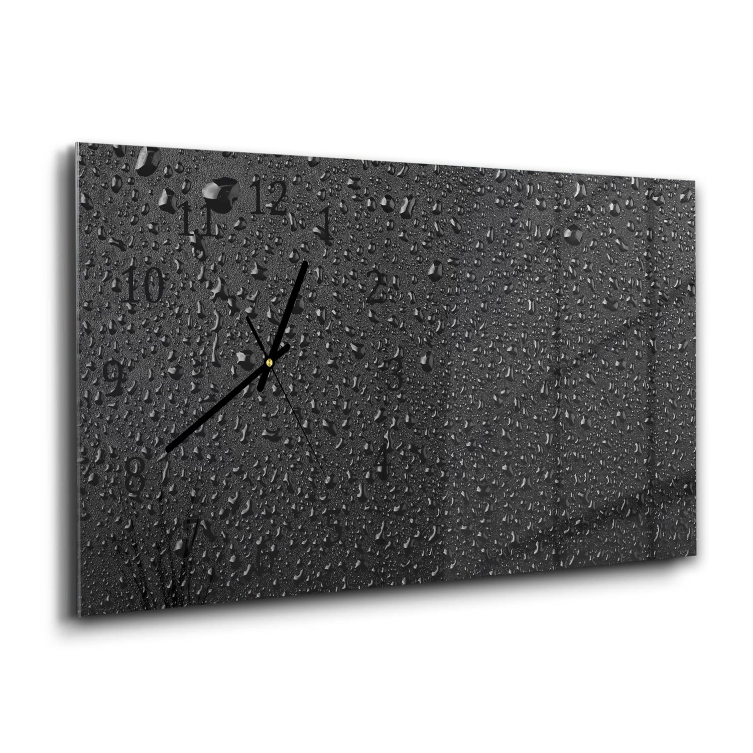 Wanduhr 60x30 - Wassertropfen