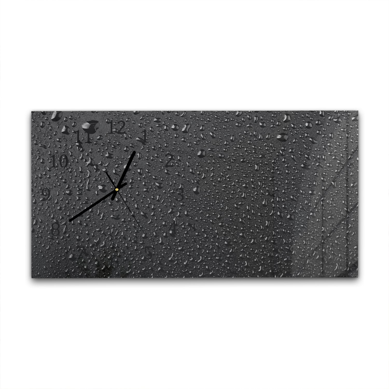 Wanduhr 60x30 - Wassertropfen