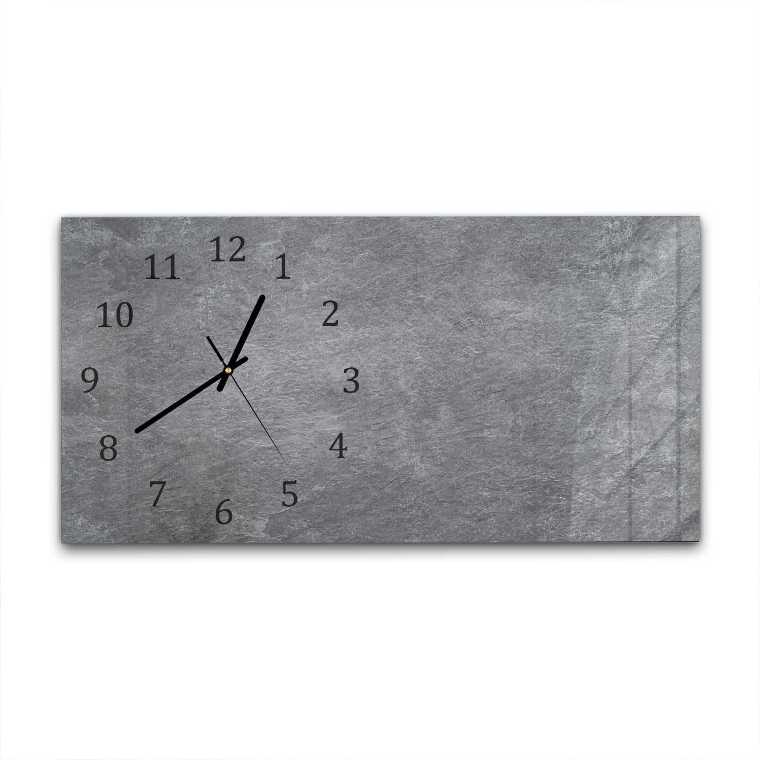 Wanduhr 60x30 - Natürlicher grauer Granit