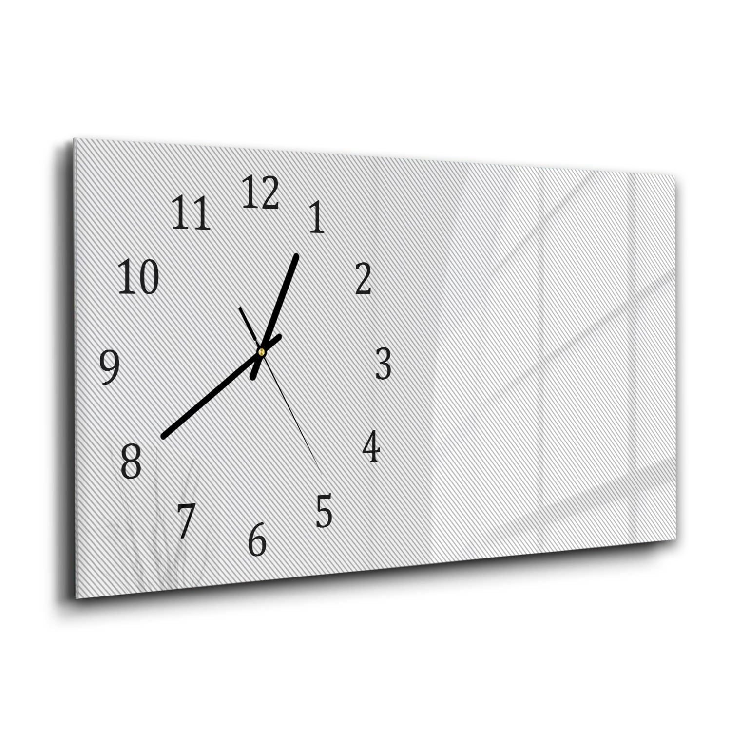 Wanduhr 60x30 - Abstrakte Linien-Textur