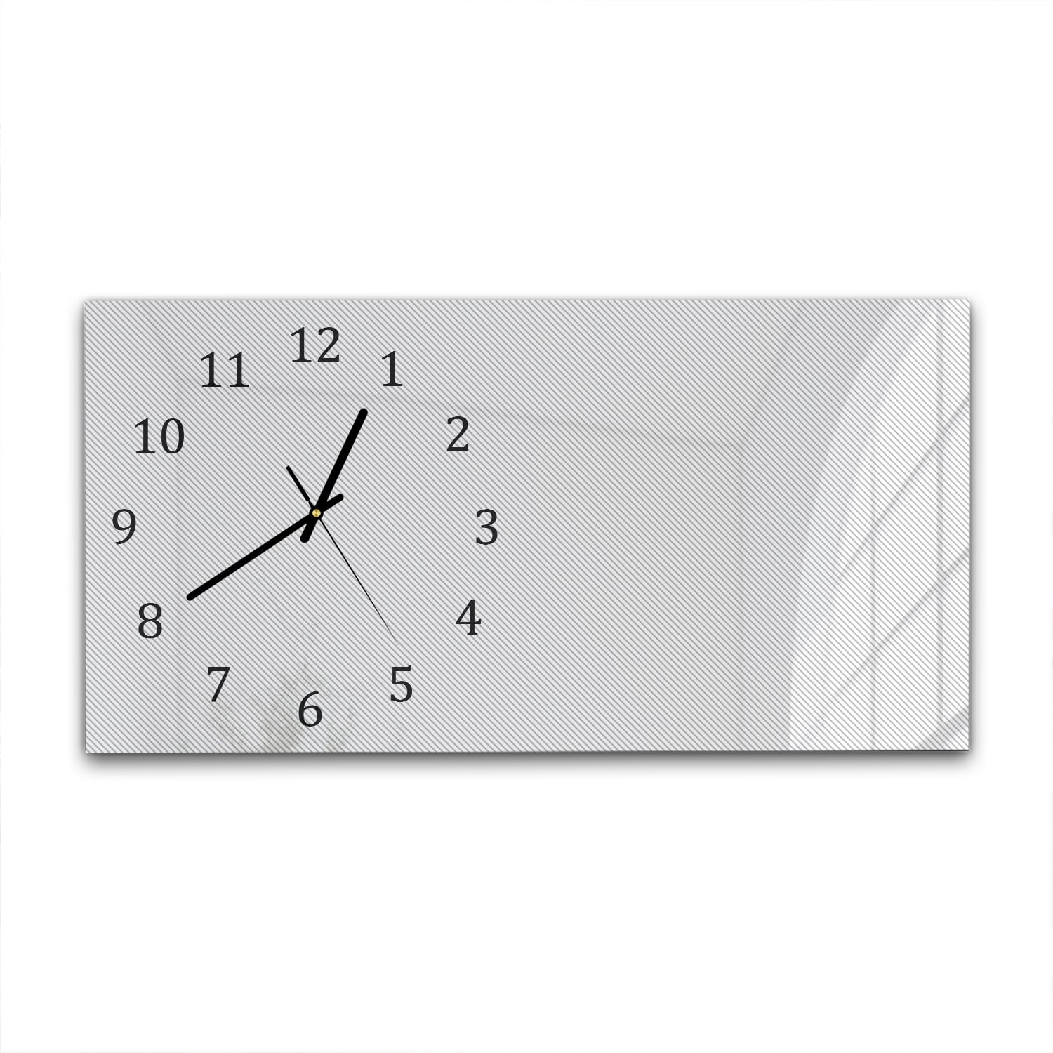 Wanduhr 60x30 - Abstrakte Linien-Textur