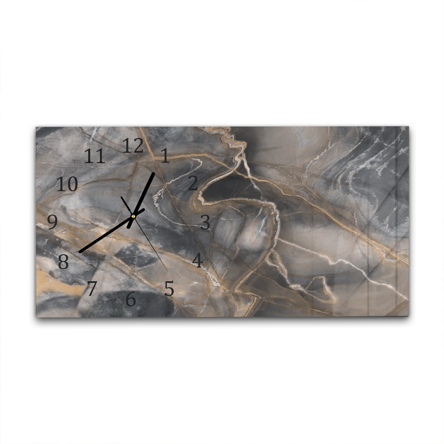 Wanduhr 60x30 - Antiker Marmor