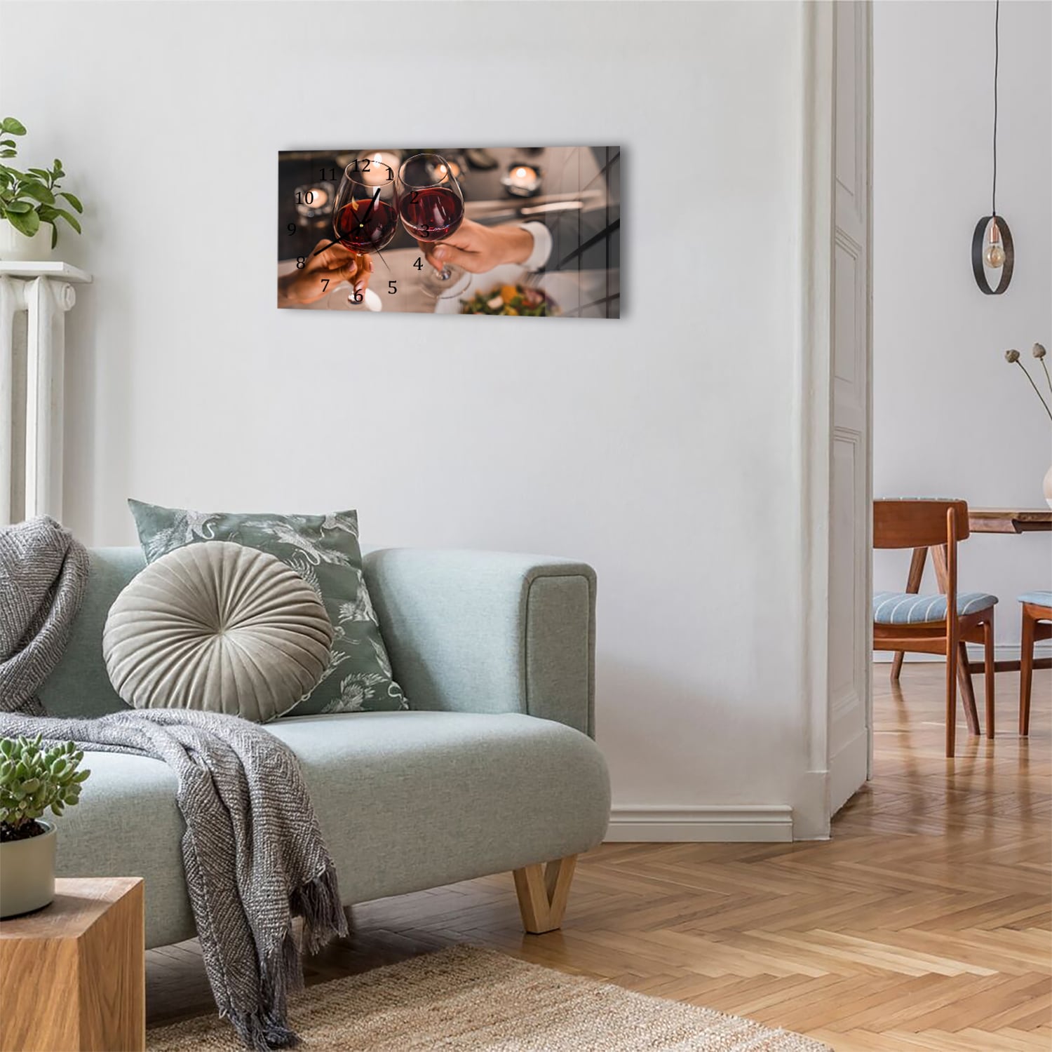 Wanduhr 60x30 - Anstoßen