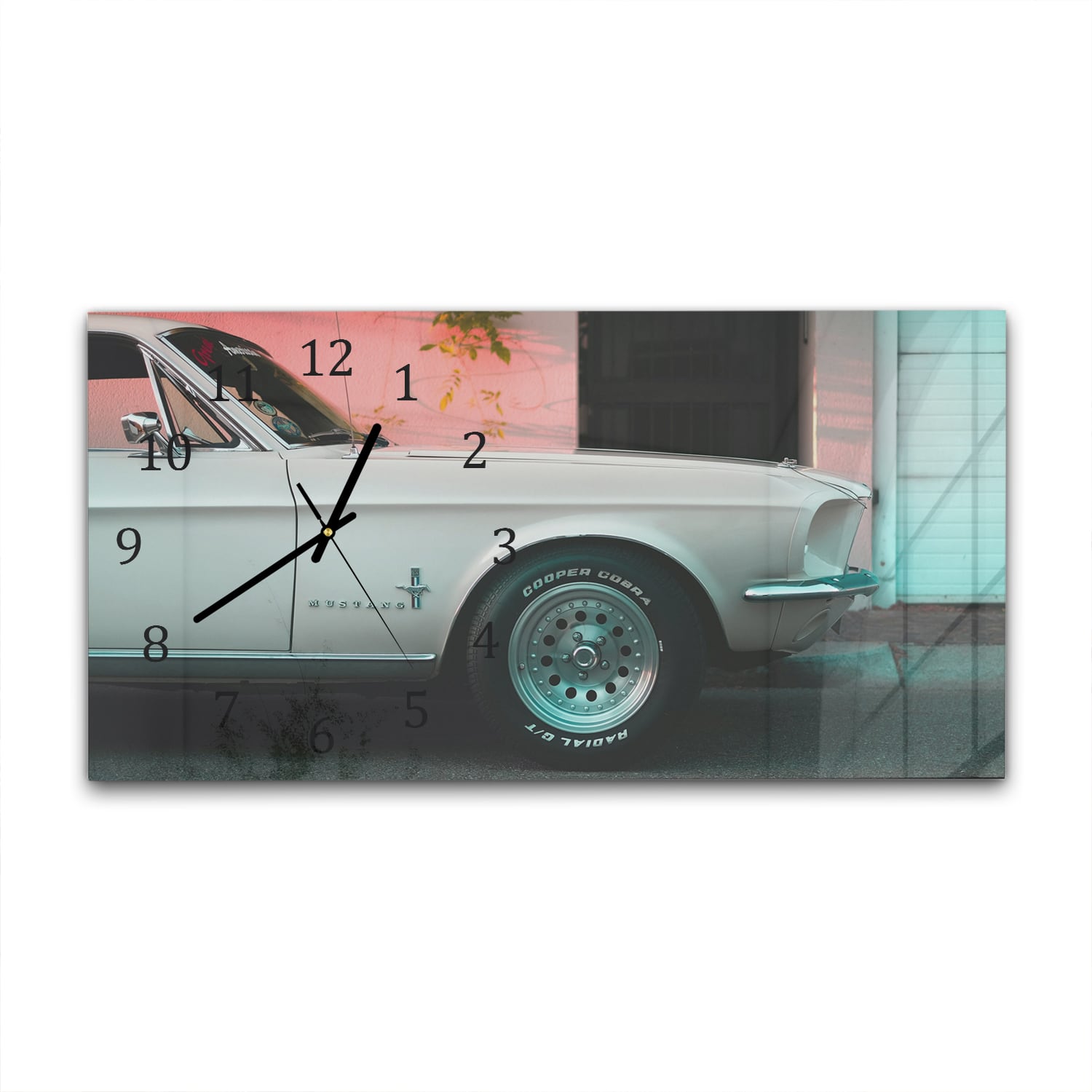 Wanduhr 60x30 - Ford Mustang