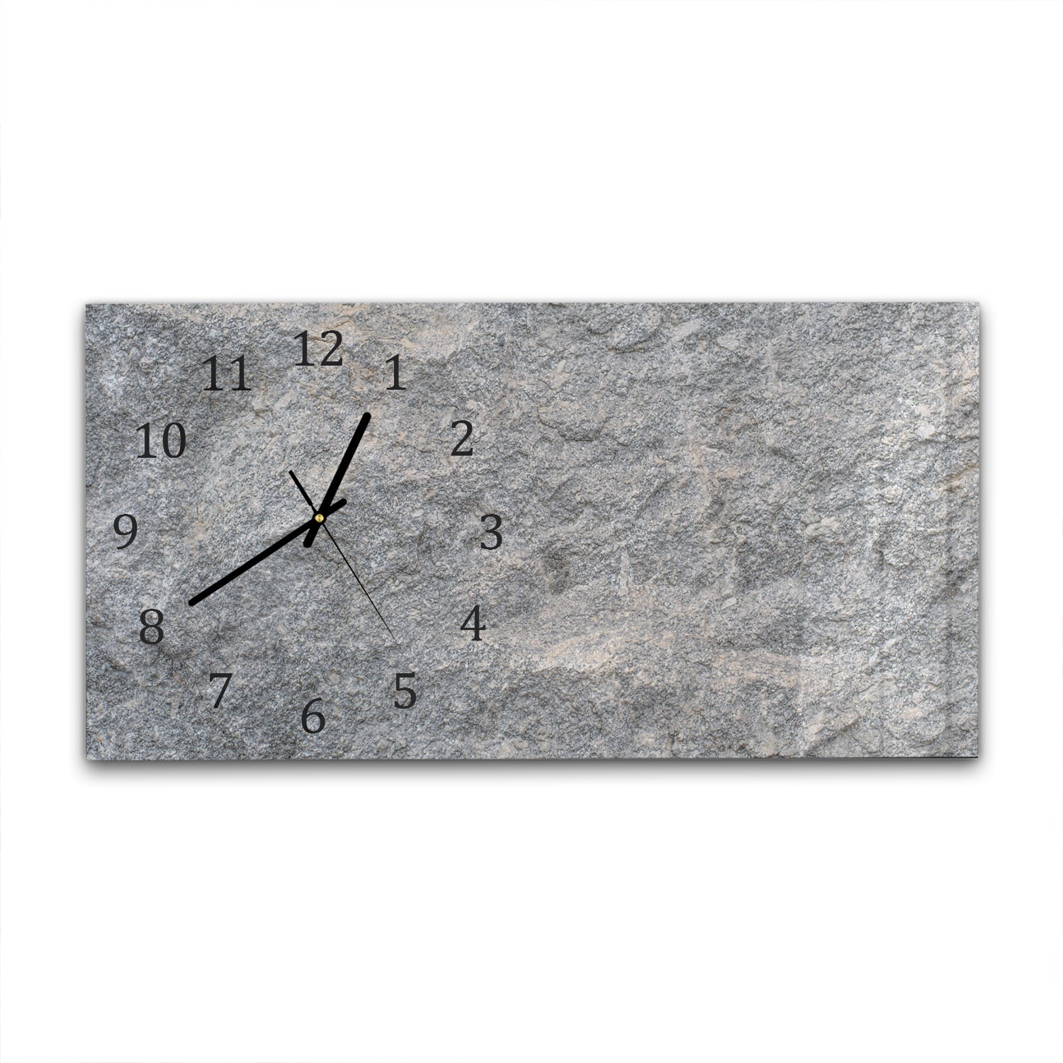 Wanduhr 60x30 - Granit-Steintextur