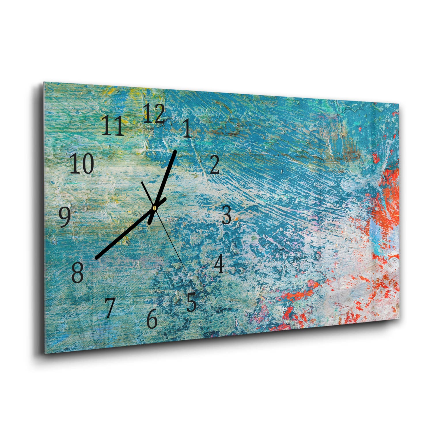 Wanduhr 60x30 - Helle Ölpalettenfarbe