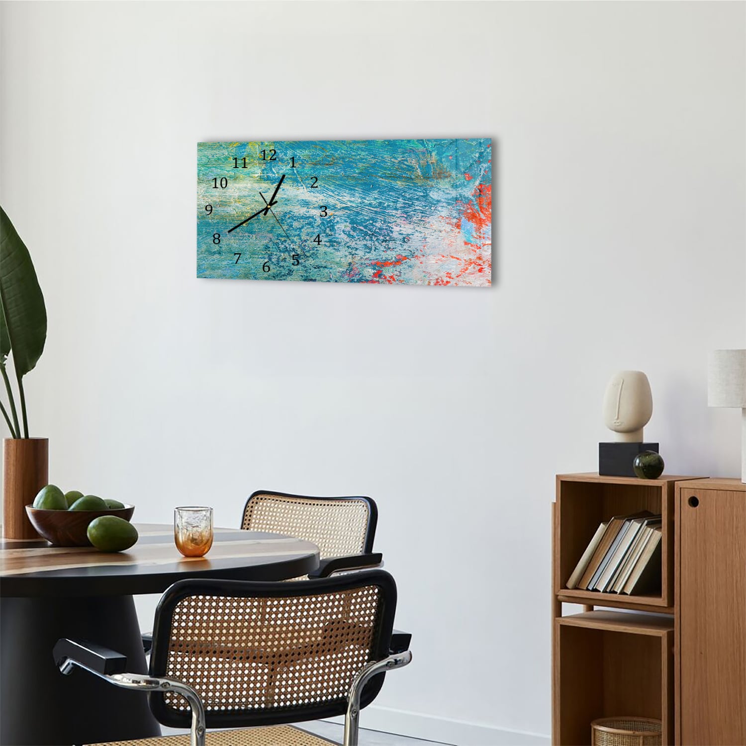 Wanduhr 60x30 - Helle Ölpalettenfarbe