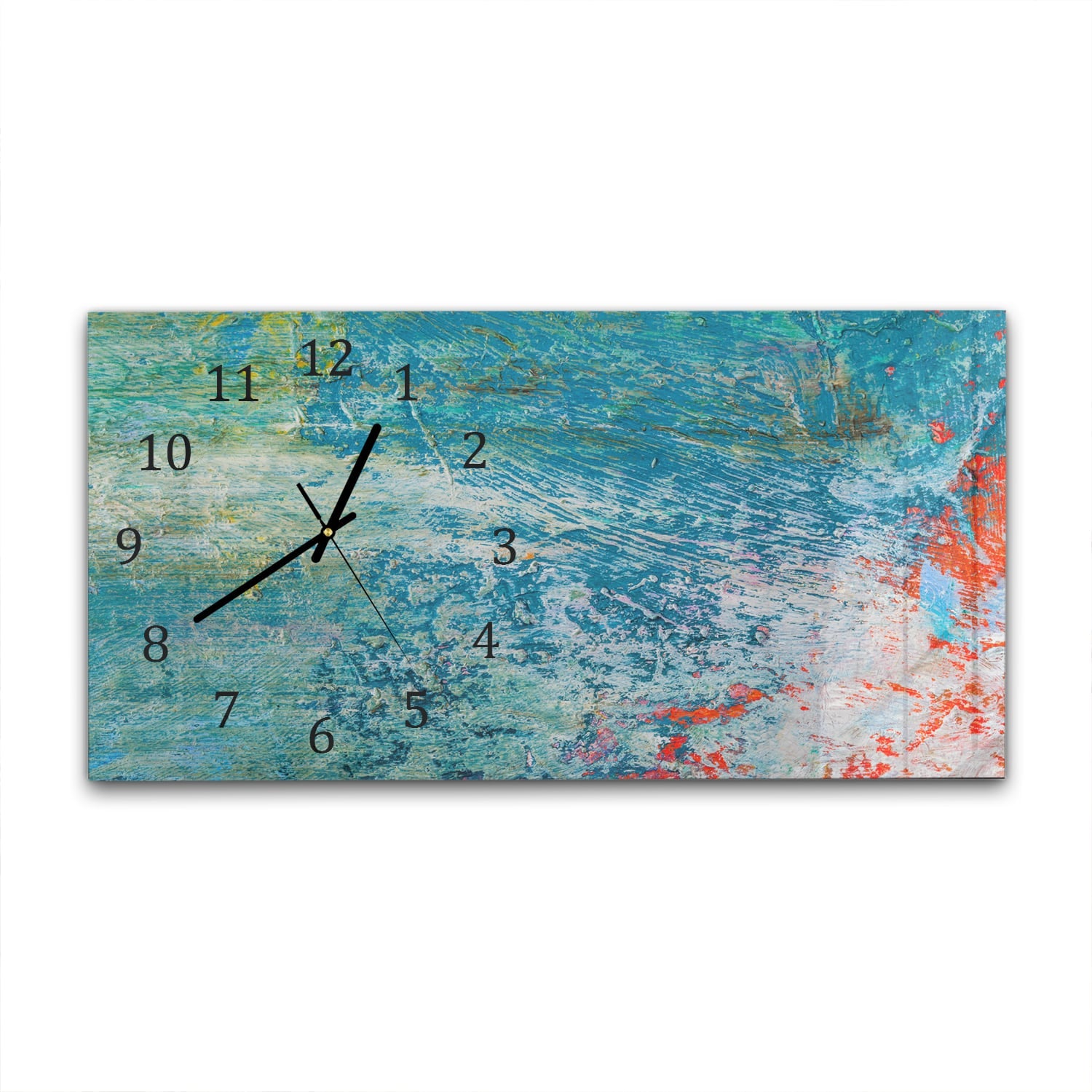 Wanduhr 60x30 - Helle Ölpalettenfarbe