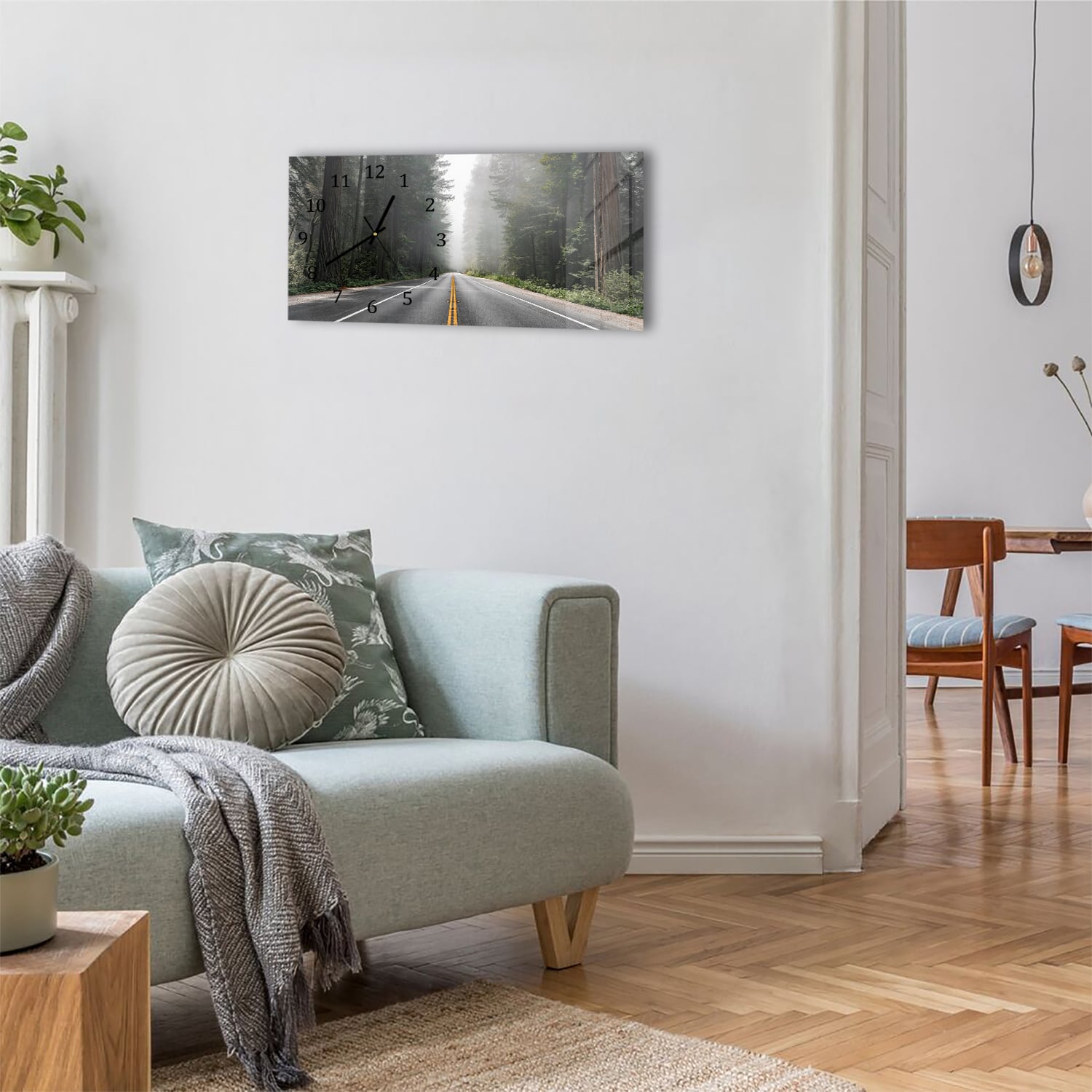 Wanduhr 60x30 - Redwood National Forest