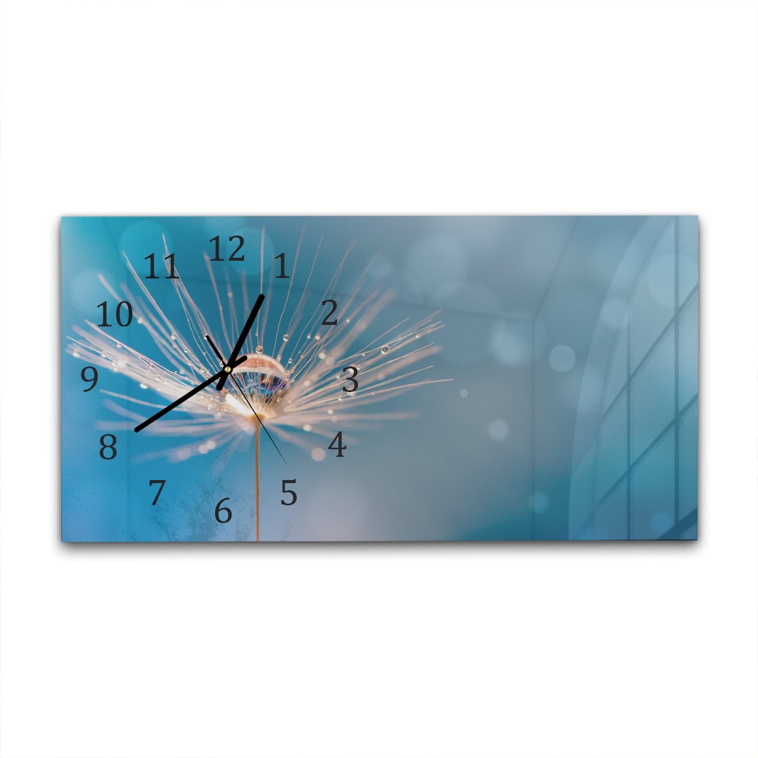 Wanduhr 60x30 - Nasser Löwenzahn