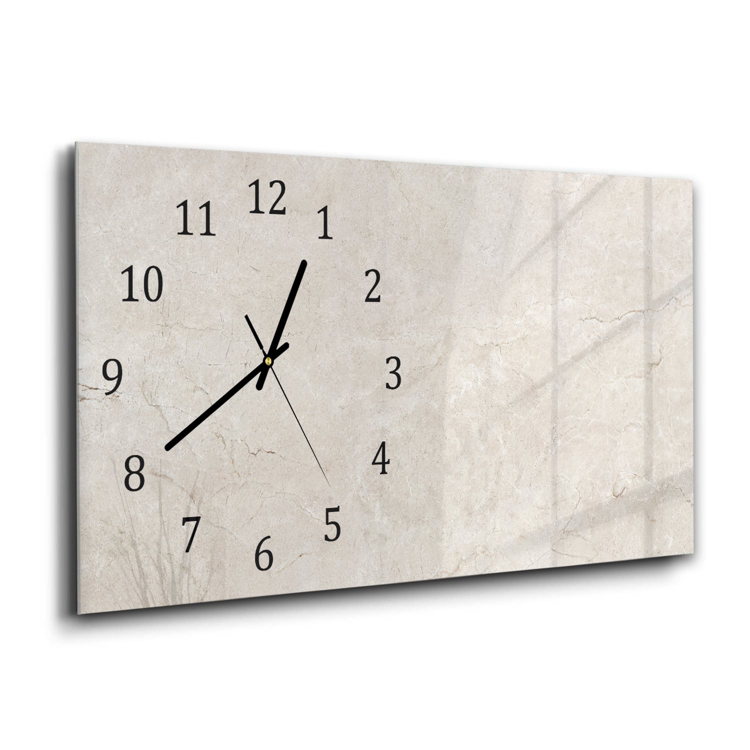 Wanduhr 60x30 - Marmor-Textur