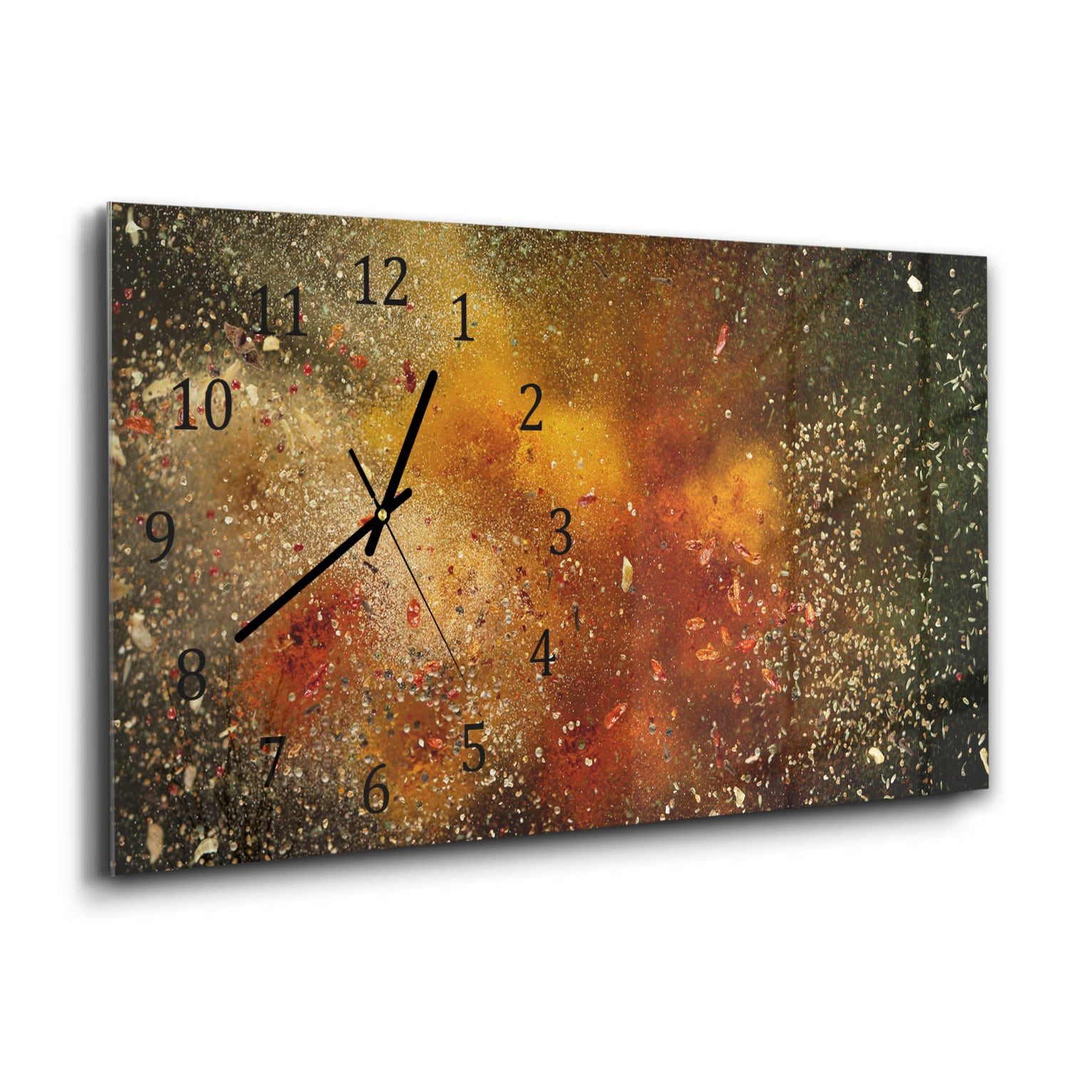 Wanduhr 60x30 - Kräuterexplosion