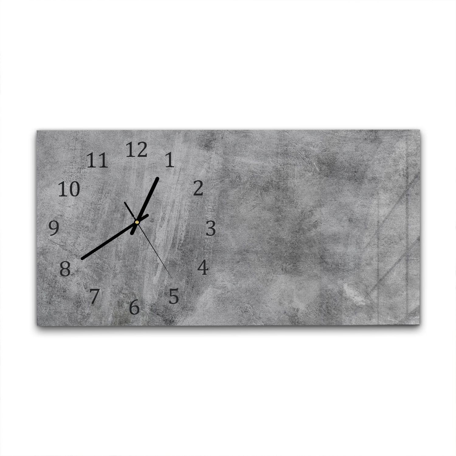 Wanduhr 60x30 - Graue Wand