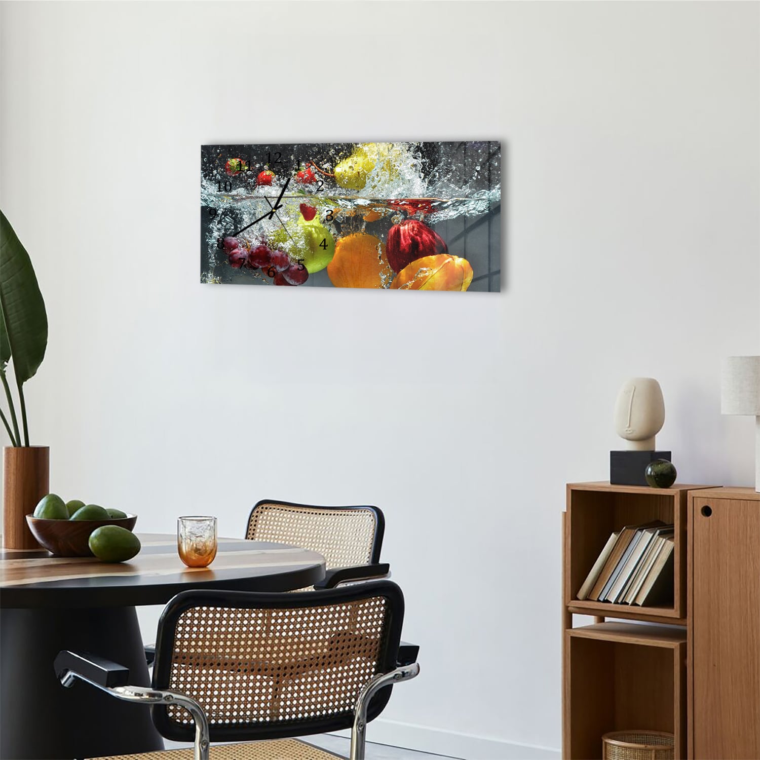 Wanduhr 60x30 - Frucht-Splash
