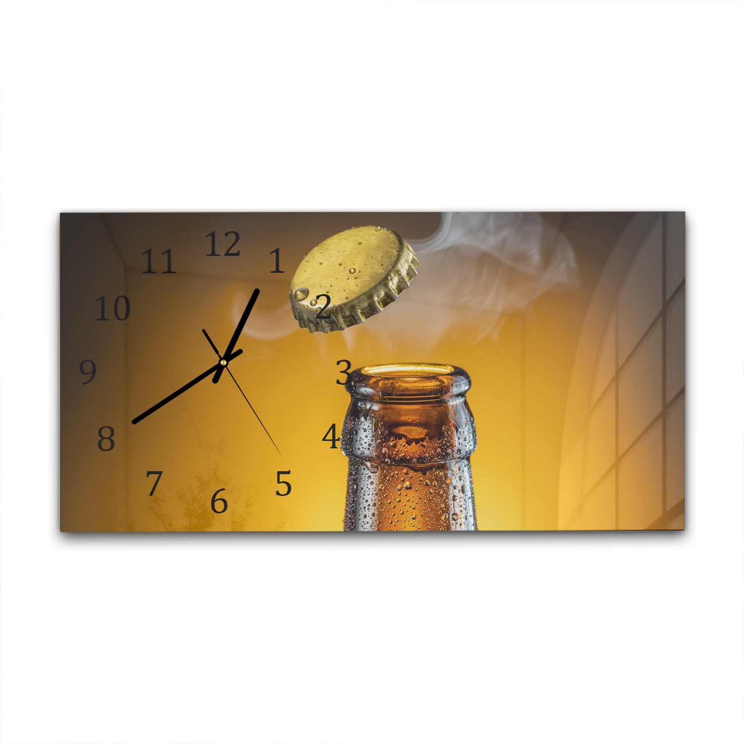 Wanduhr 60x30 - Bierdeckel