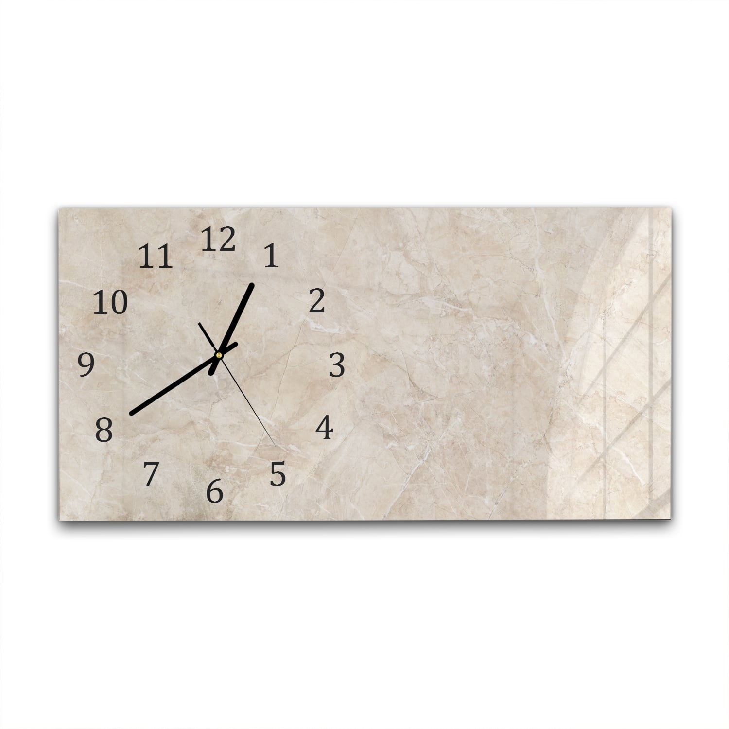 Wanduhr 60x30 - Sandstein-Marmor