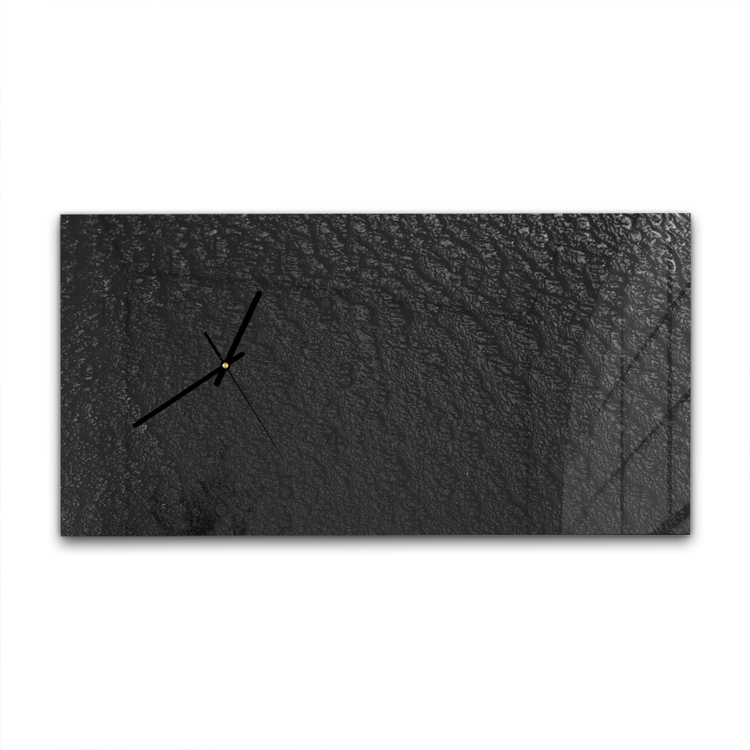 Wanduhr 60x30 - Dunkler nasser Sand