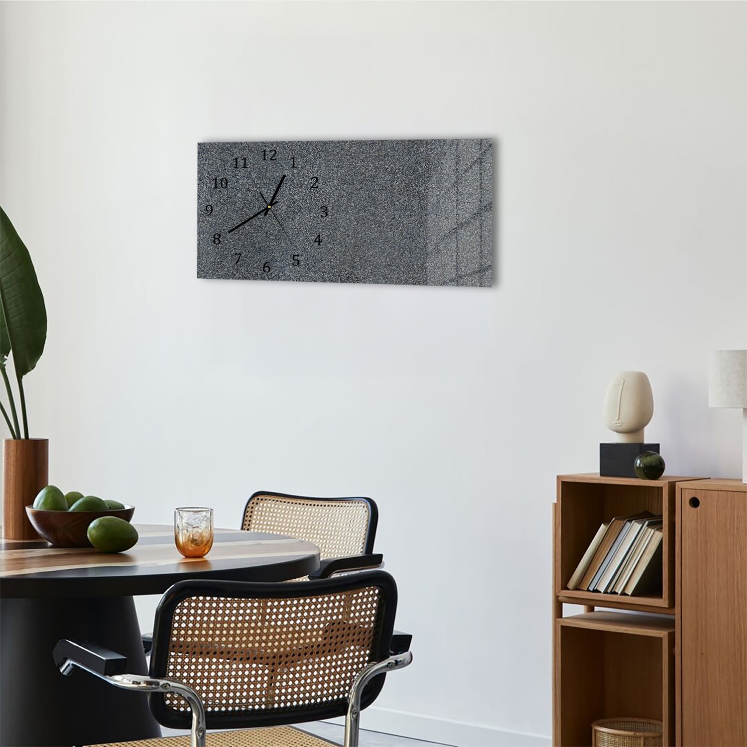 Wanduhr 60x30 - Feine Kopfsteinpflaster