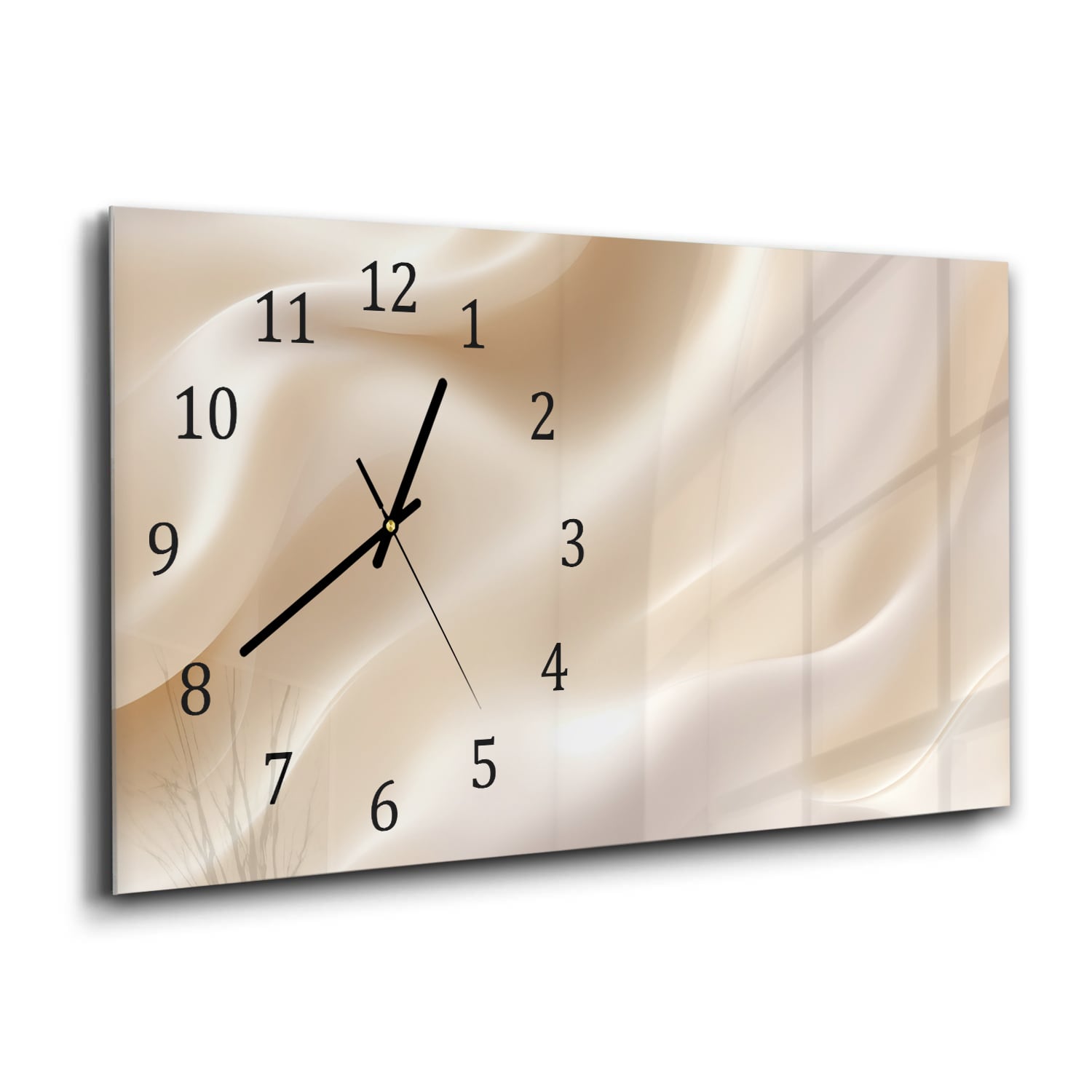 Wanduhr 60x30 - Pastell-Textur