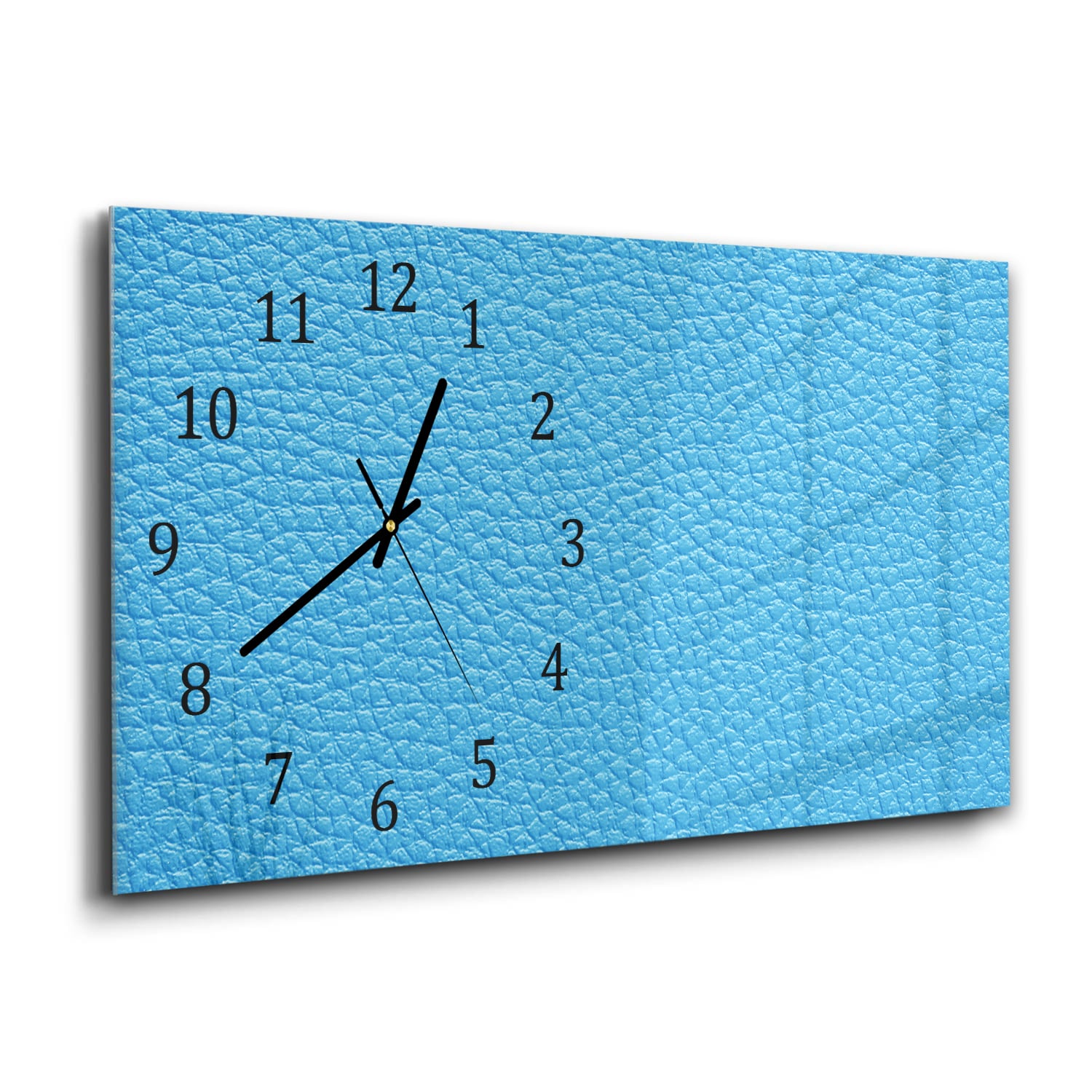 Wanduhr 60x30 - Hellblauer See