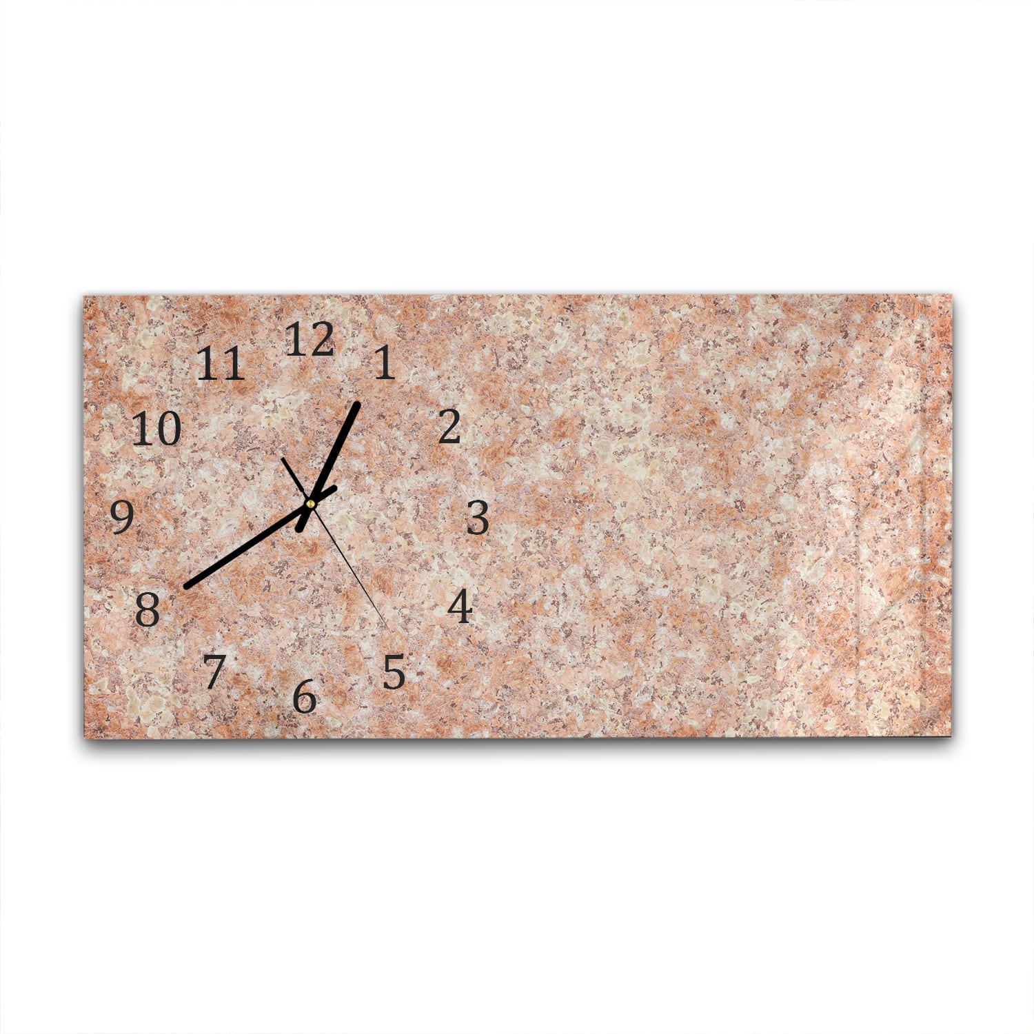 Wanduhr 60x30 - Gelber Granit